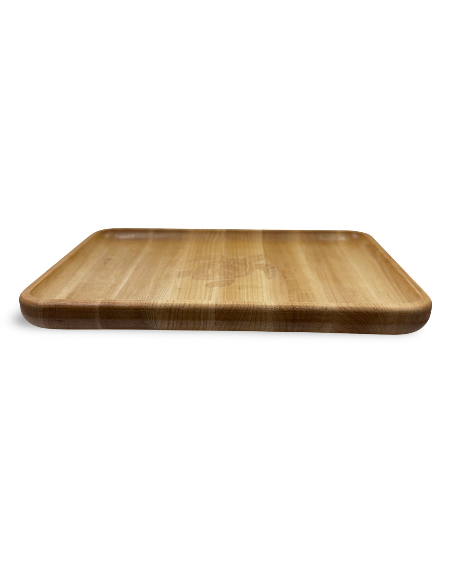 Handmade Engraved Wooden Valet Tray | Turtle - Medium