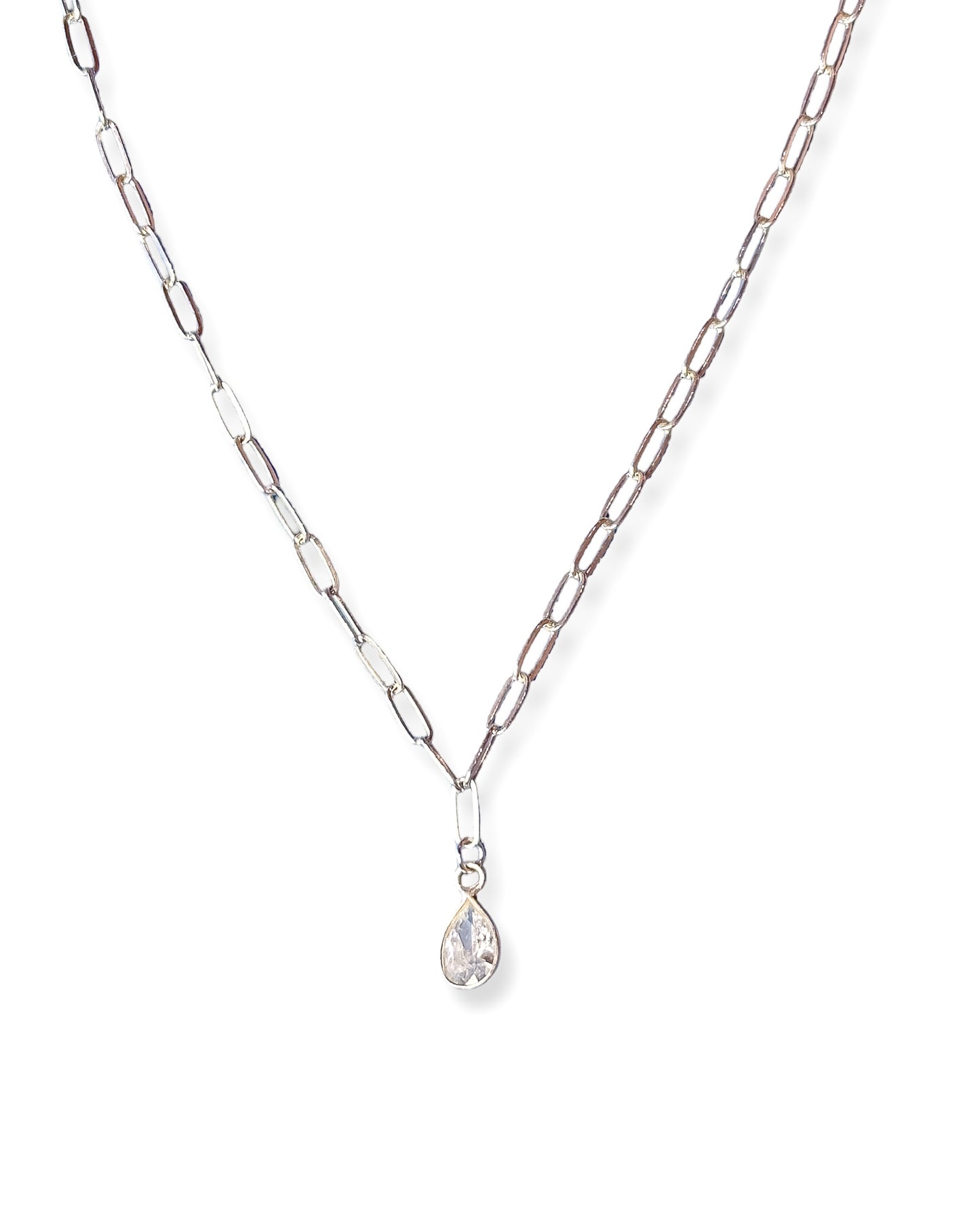Riley James Teardrop Sterling Silver Necklace