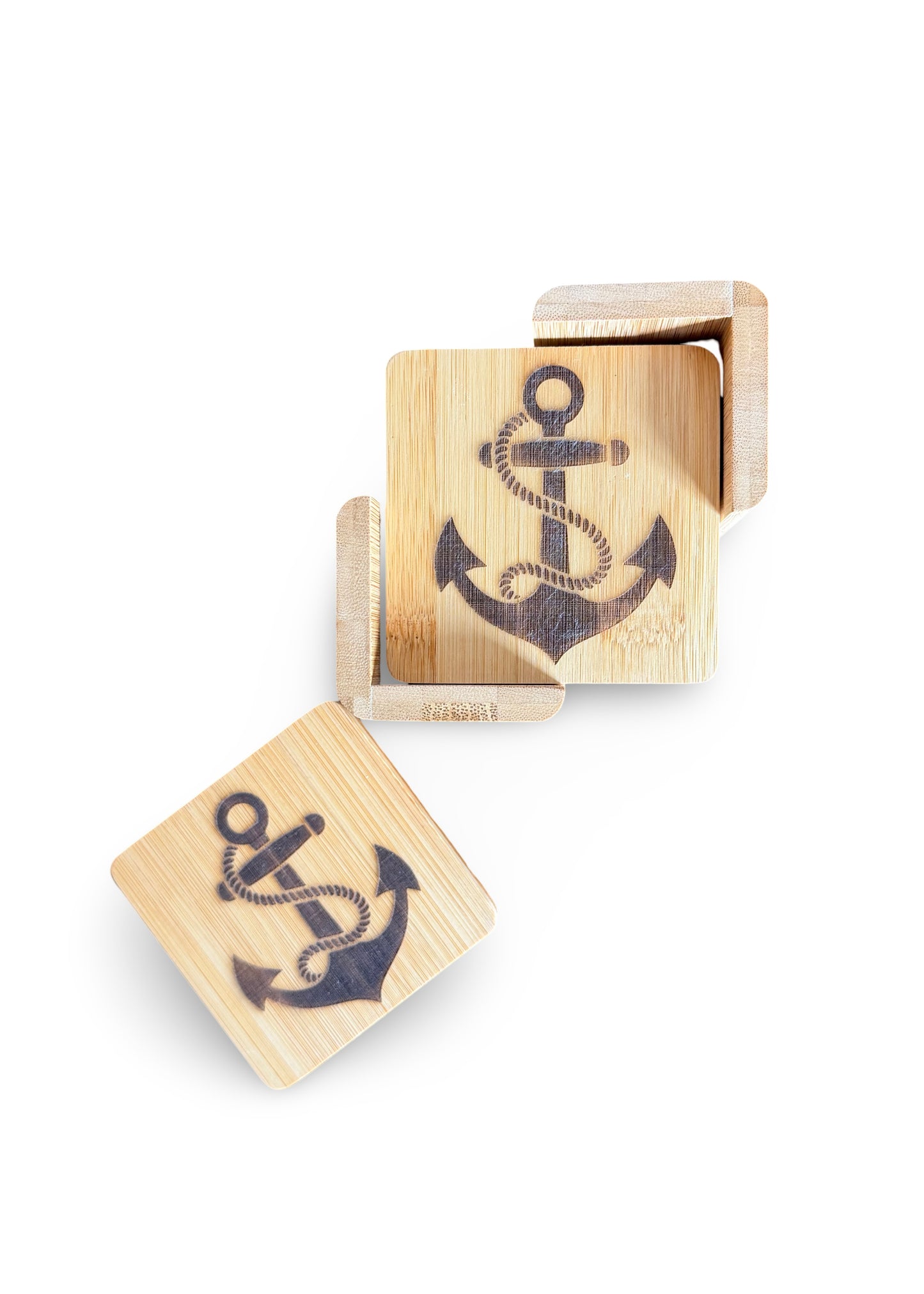 Locally Made Wooden Coasters Set