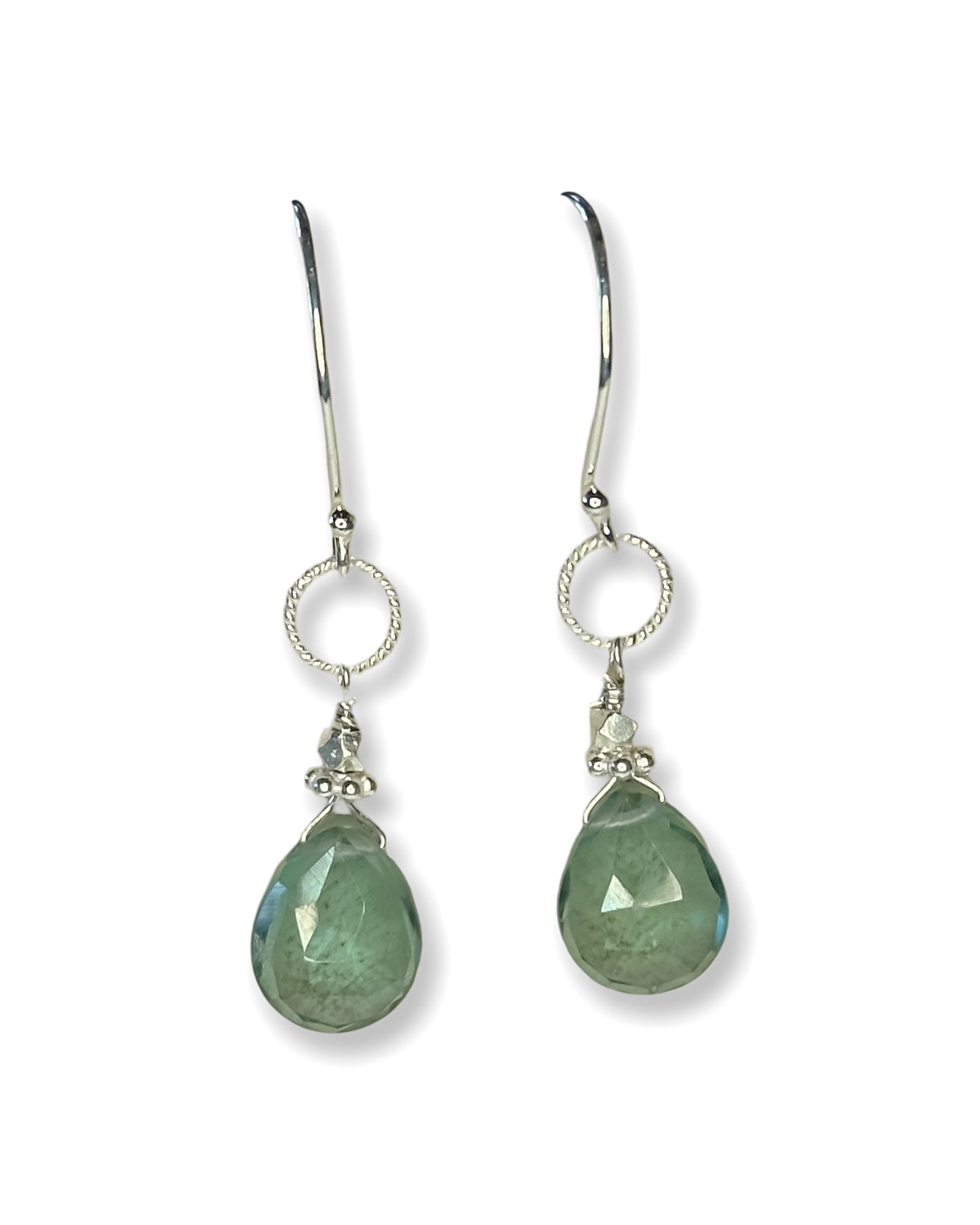 Green Quartz Earrings