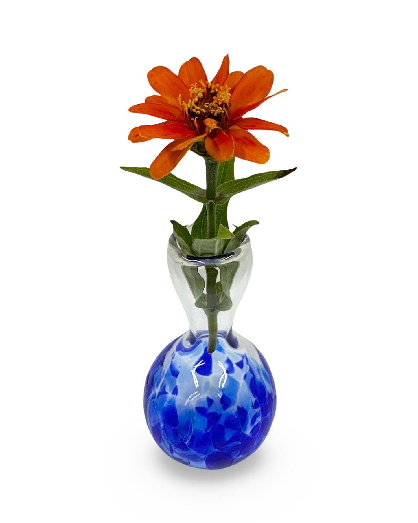 Tiny Handblown Glass Flower Bud Vase