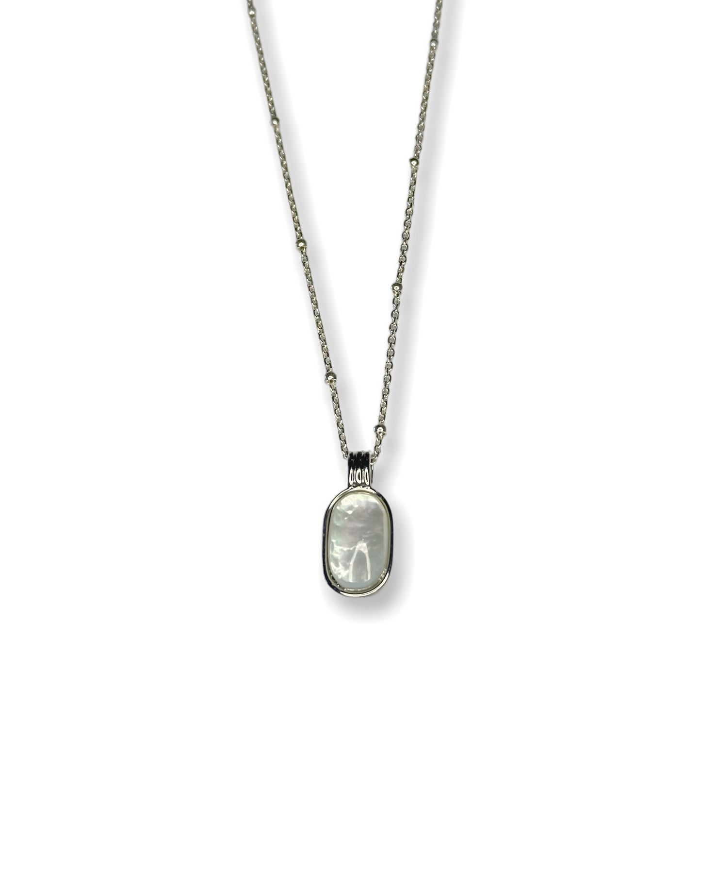 Moonstone Tag Necklace