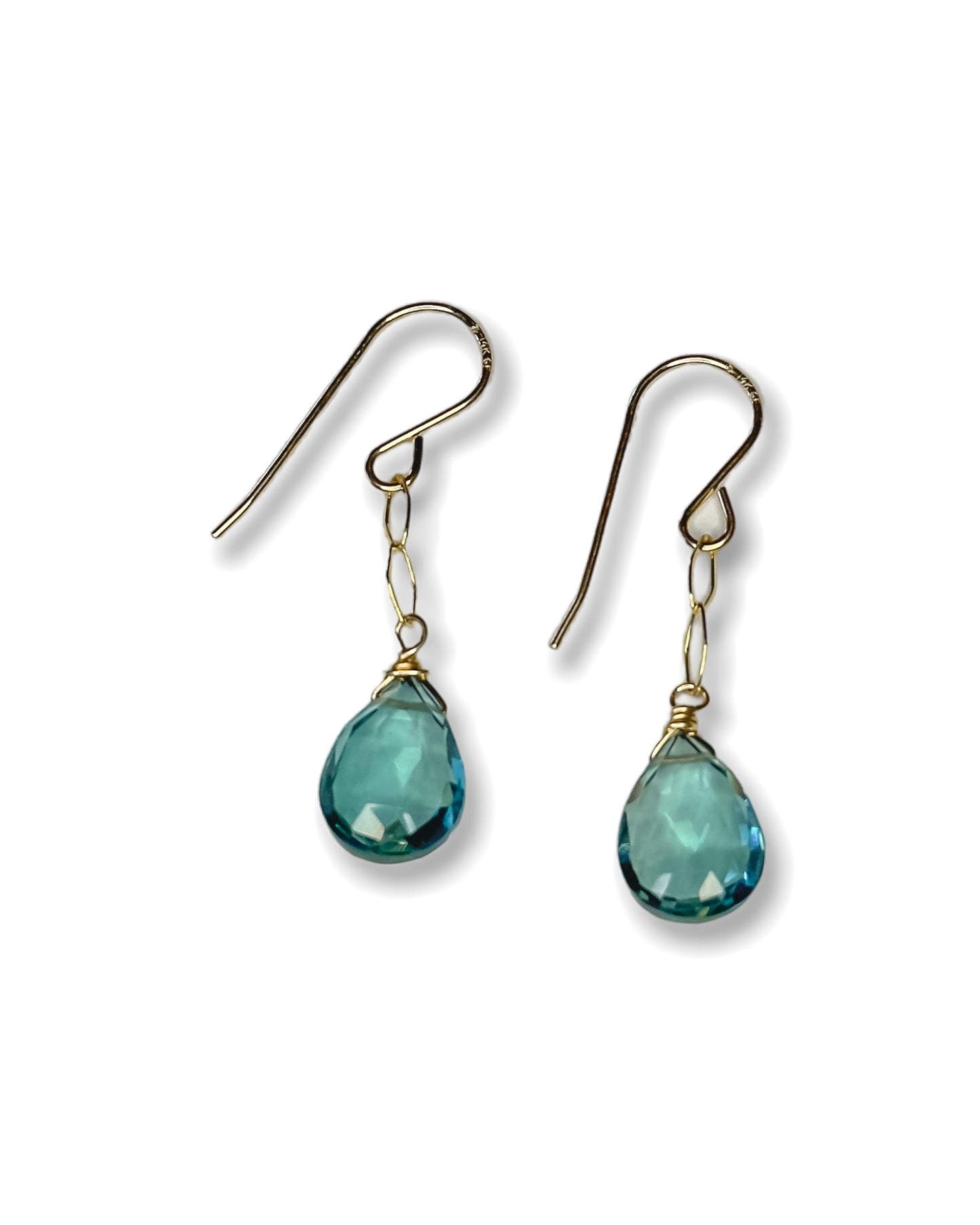 Gemstone Chain Earrings