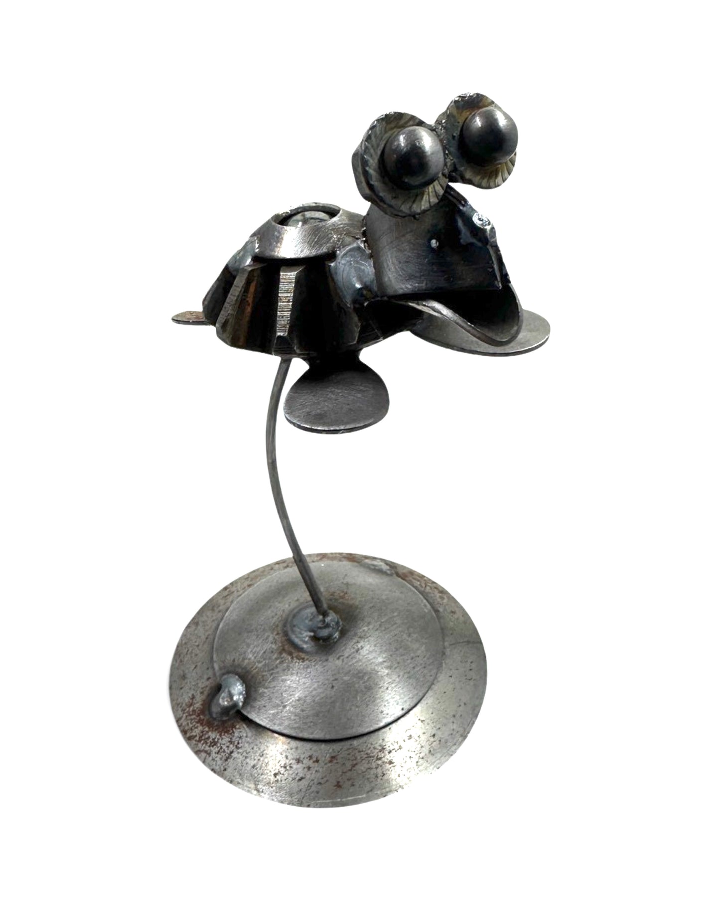 Swimming Sea Turtle Recycled Metal Figurine