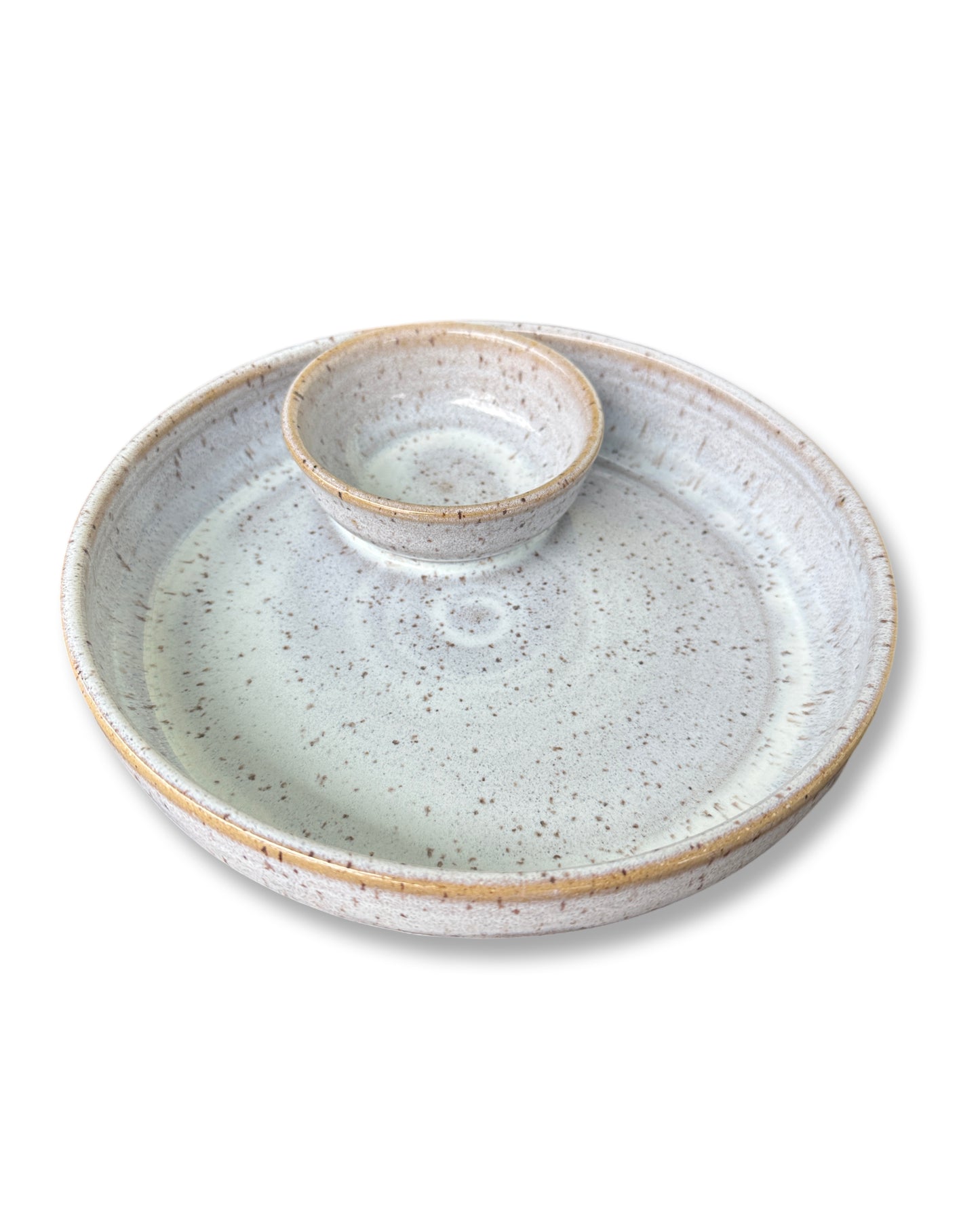 Triple C Pottery Chip & Dip Platter