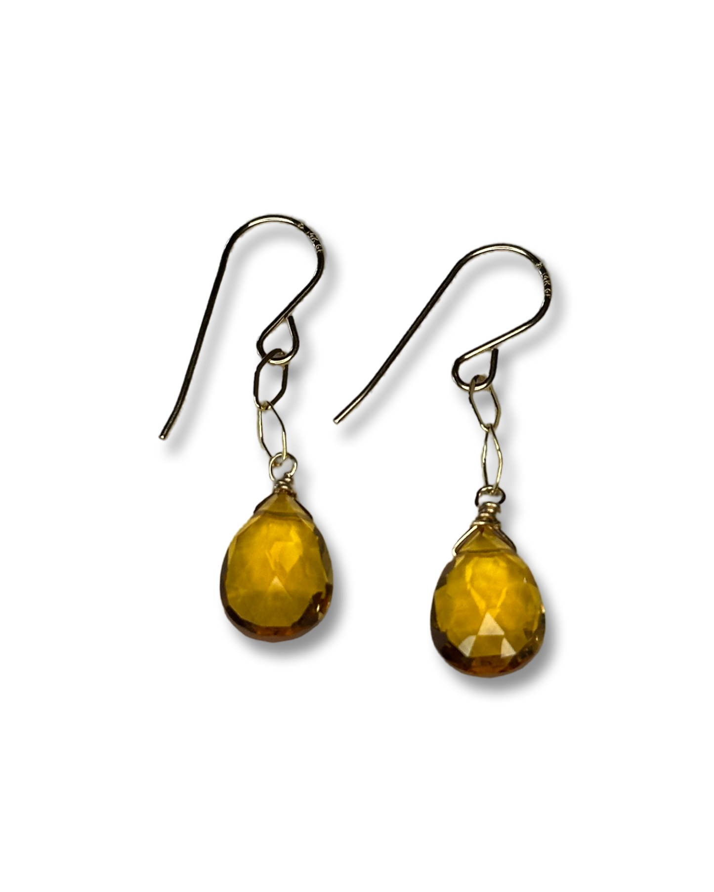 Gemstone Chain Earrings
