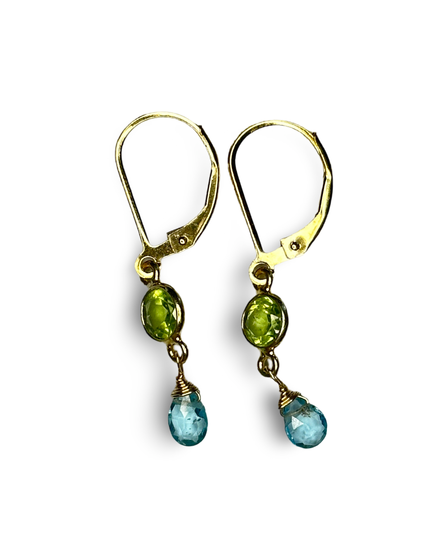 Peridot + Apatite Earrings