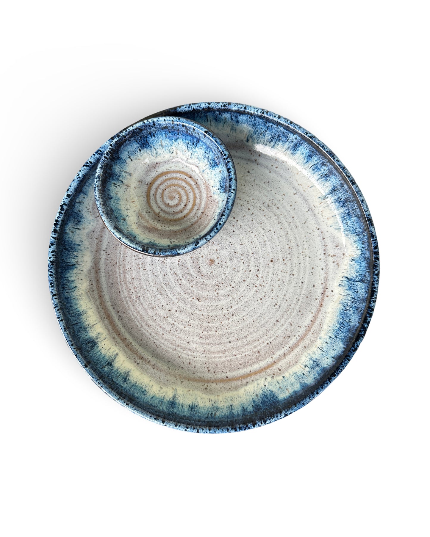 Triple C Pottery Chip & Dip Platter