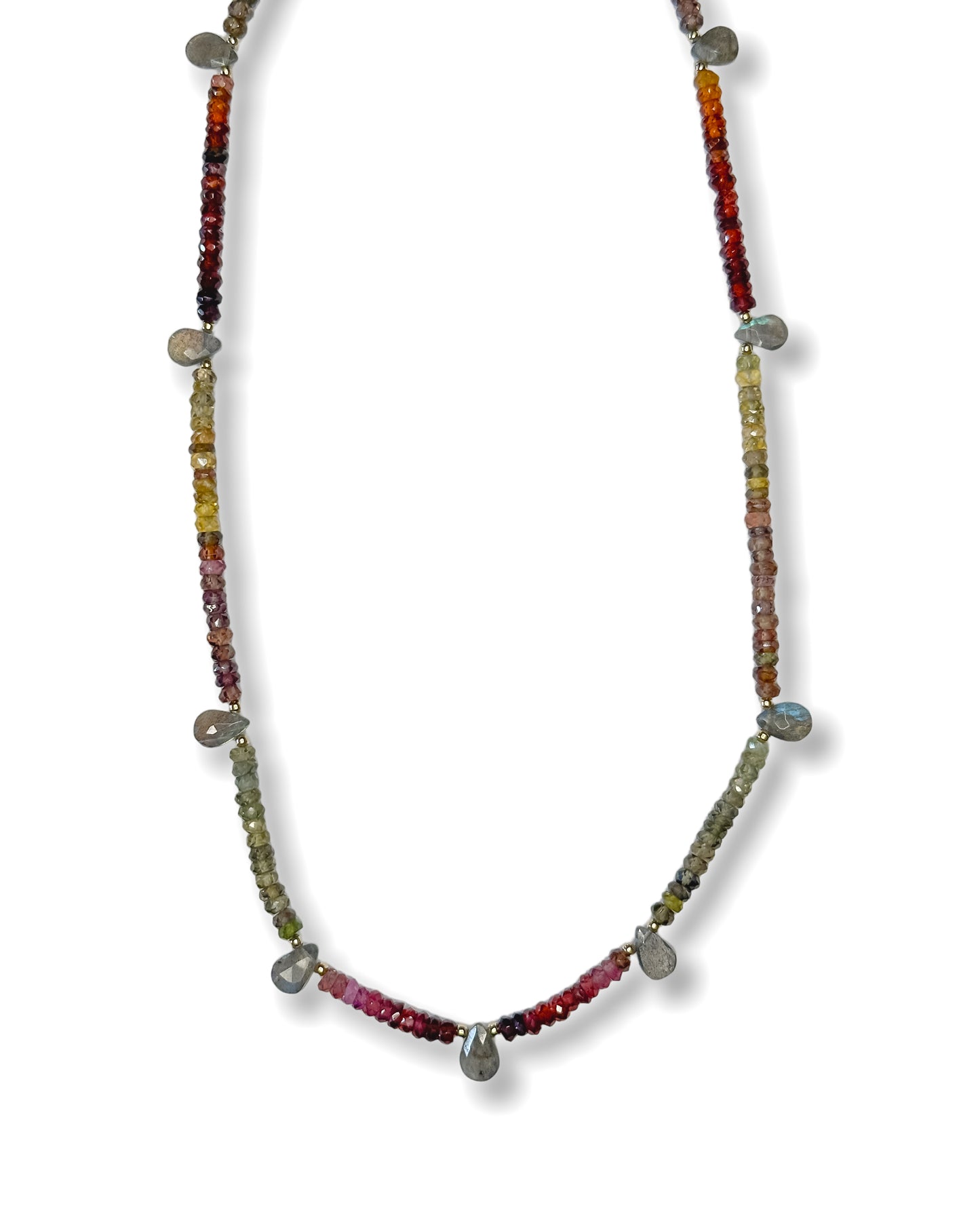 Sapphire + Labradorite Necklace