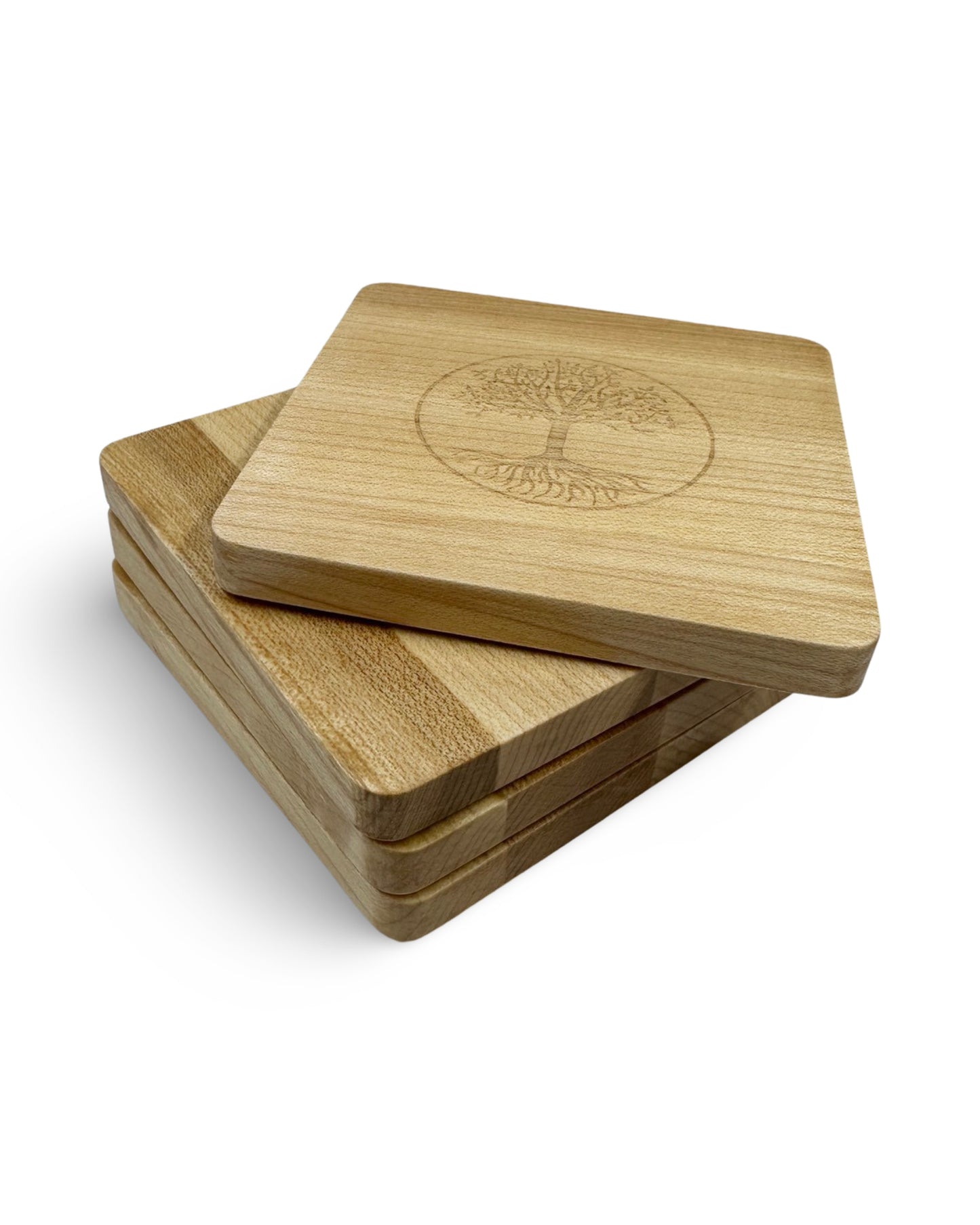 Handmade Wooden Engraved Coasters