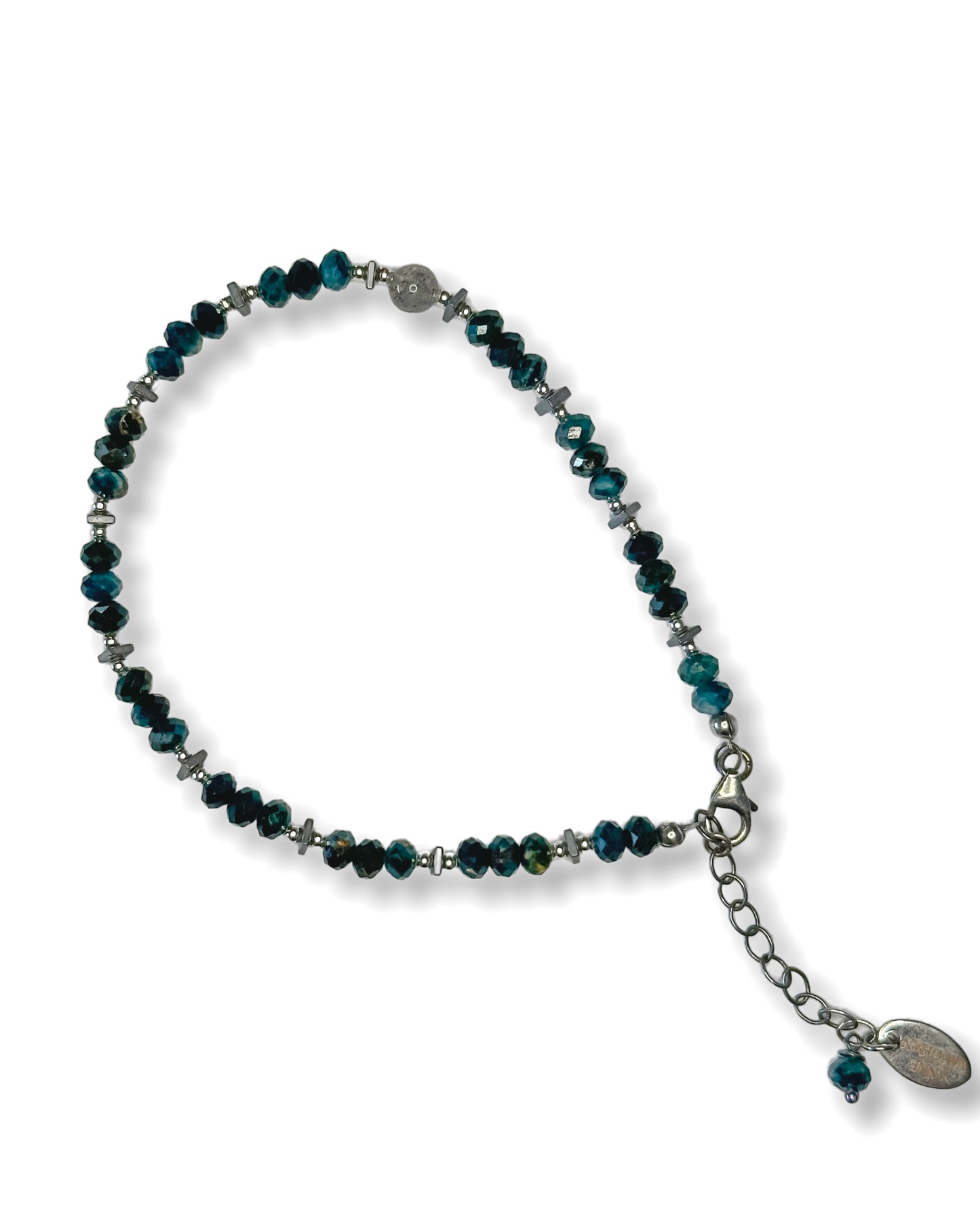 Labradorite + Tourmaline Bracelet