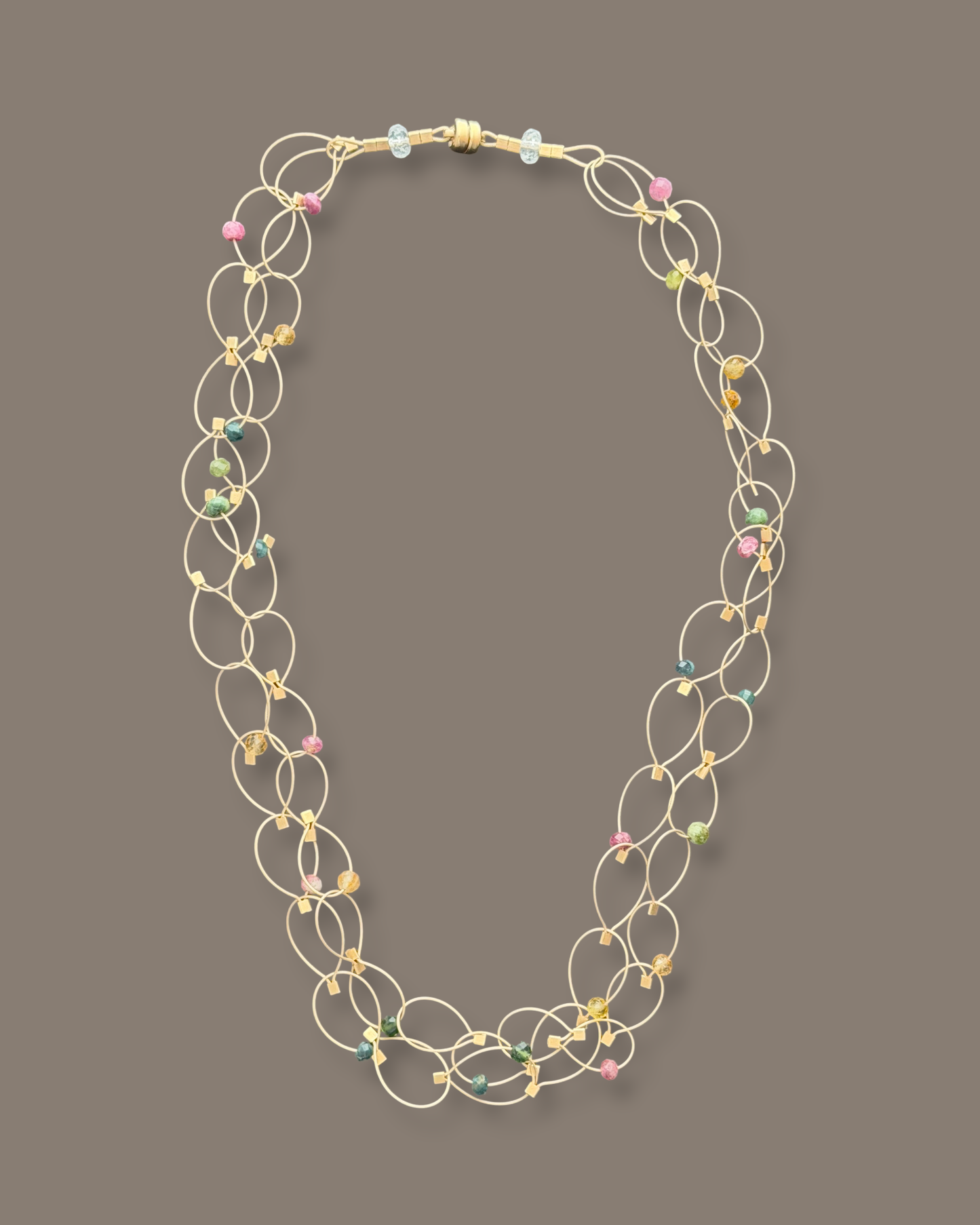 Mini Circle Cable Necklace