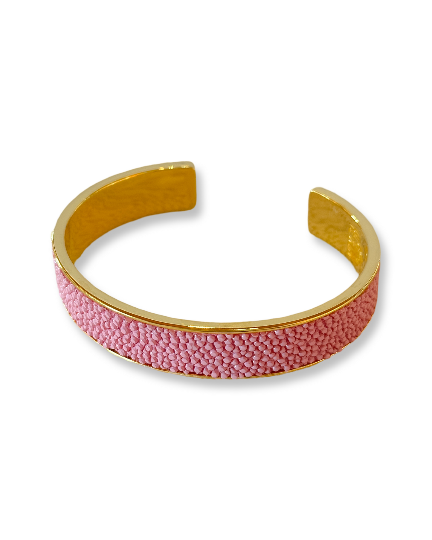 Salmon + Stingray Cuff Bracelet