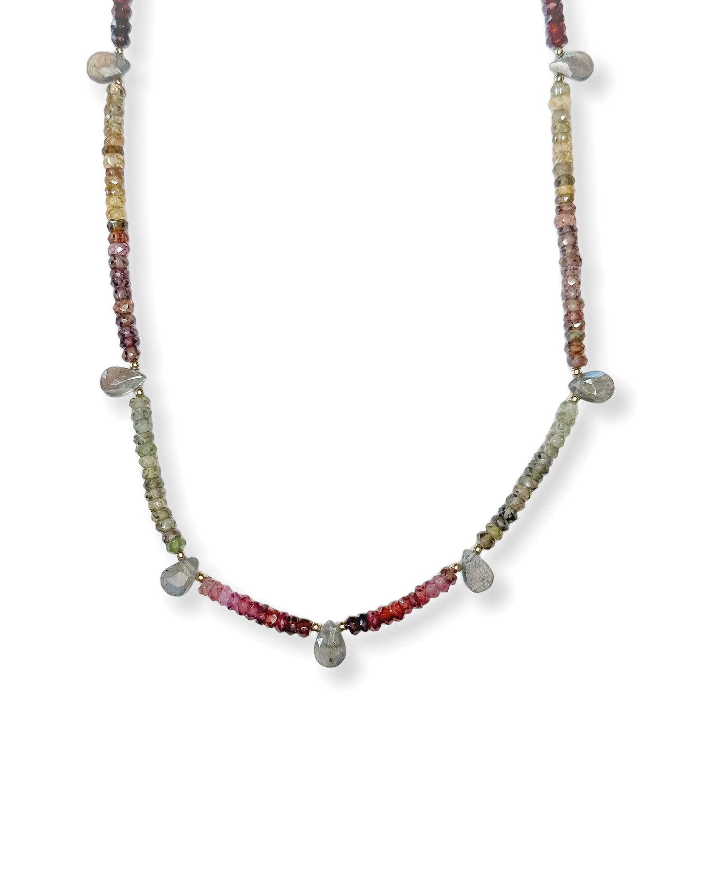 Sapphire + Labradorite Necklace