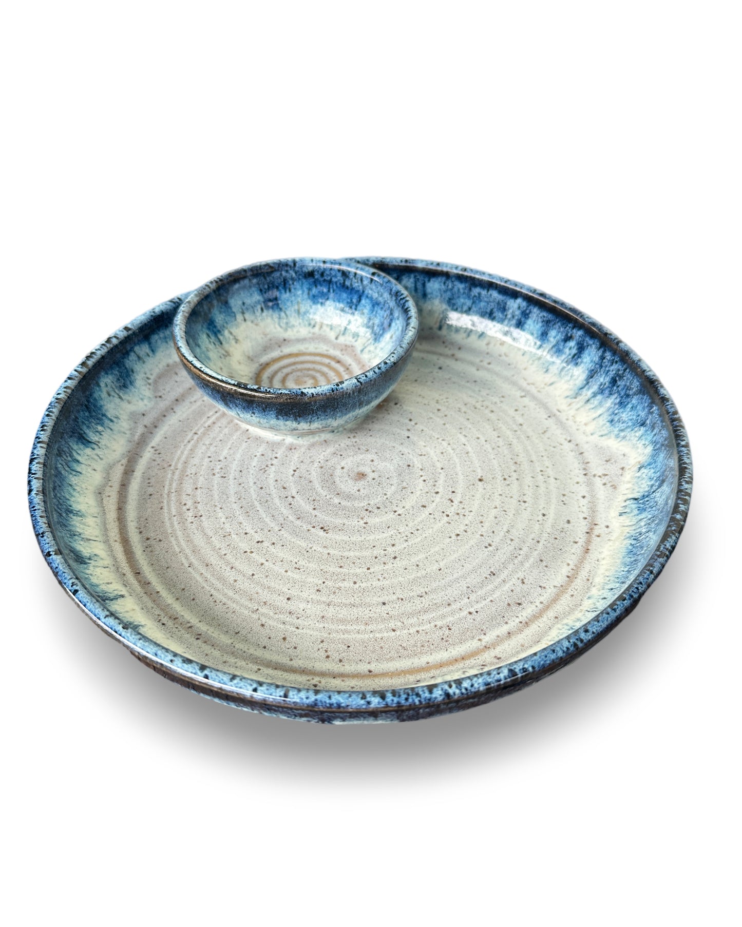 Triple C Pottery Chip & Dip Platter