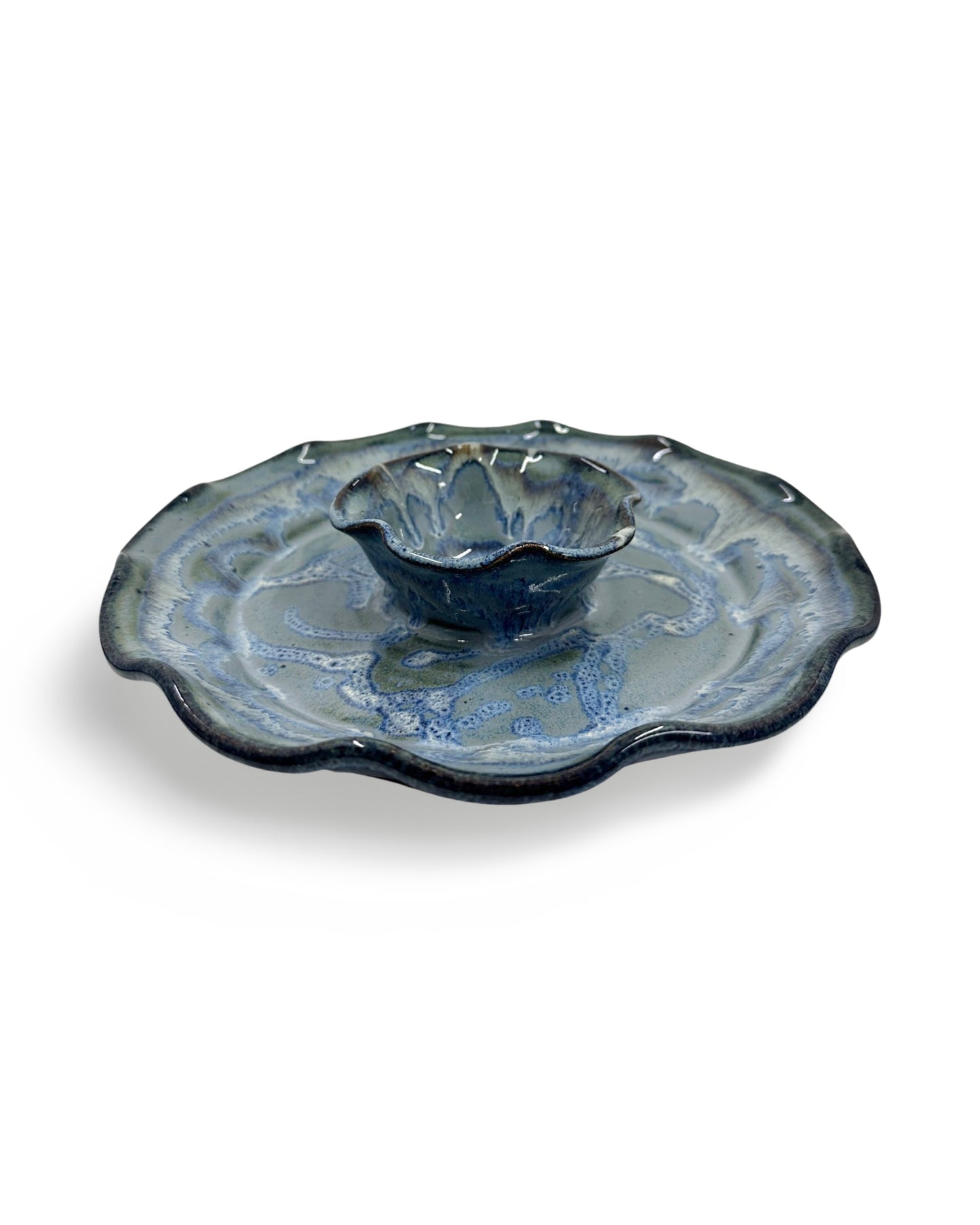 Small Chip & Dip Platter by Martindale Pottery