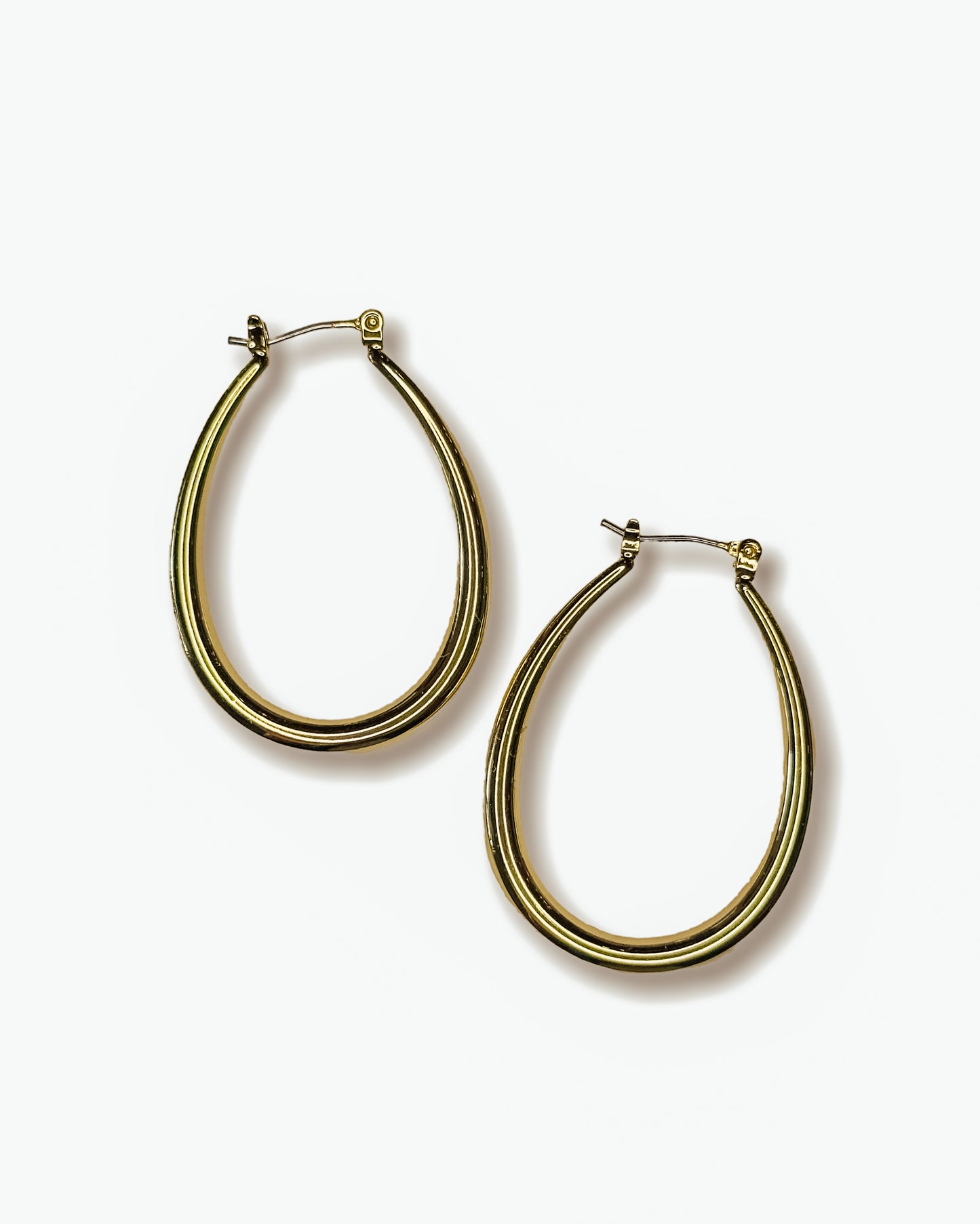 Oval Hoop Earrings