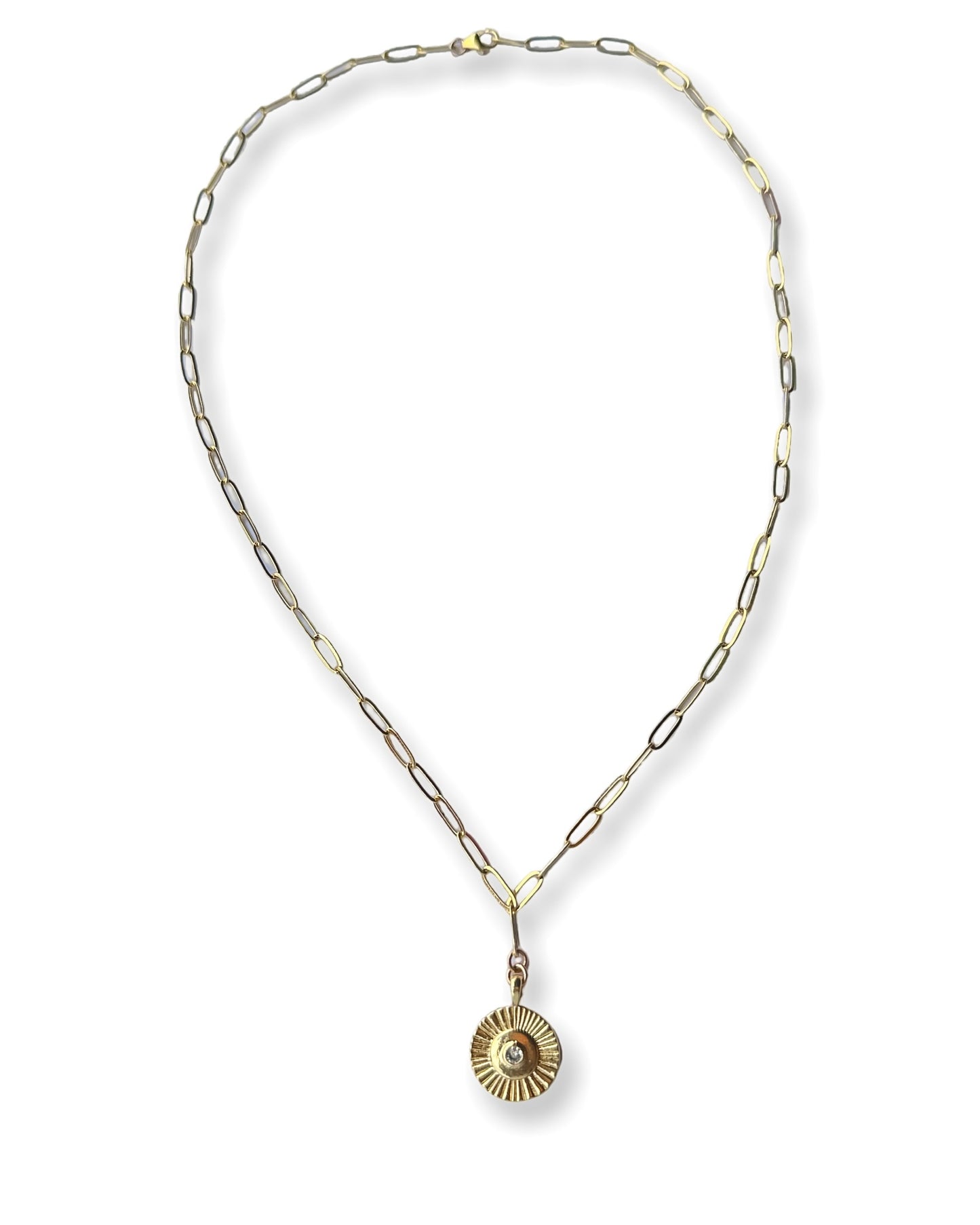 Riley James "Sloane" Gold Pendant Necklace
