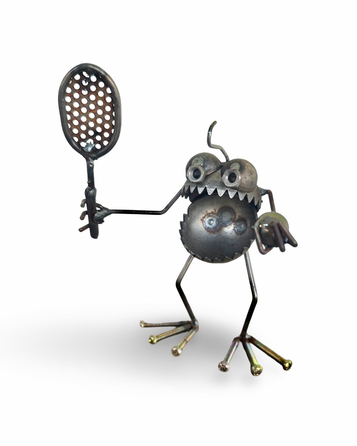 Recycled Metal Sculpture - Tennis