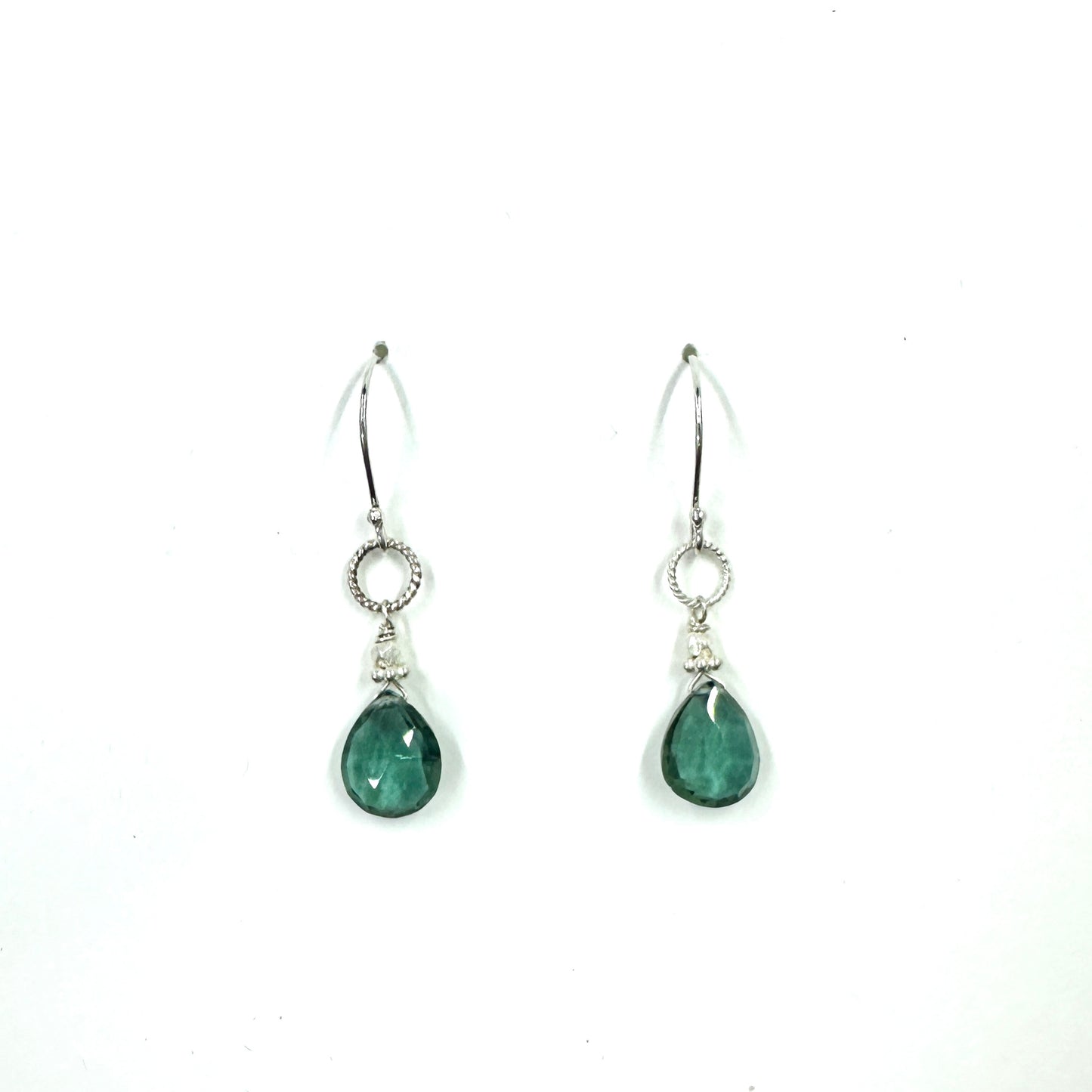 Green Quartz Sterling Silver Earrings