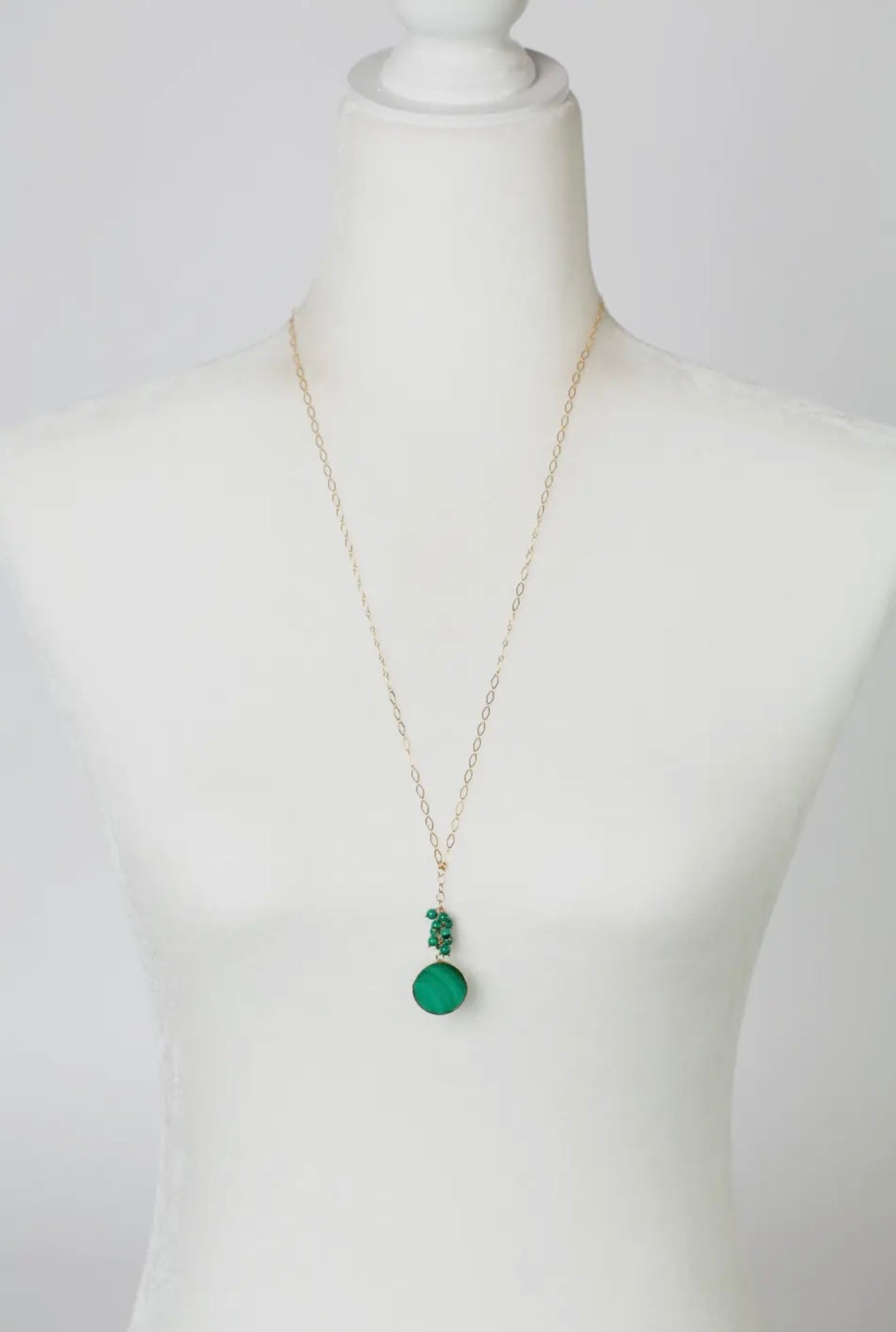 Malachite Long Necklace