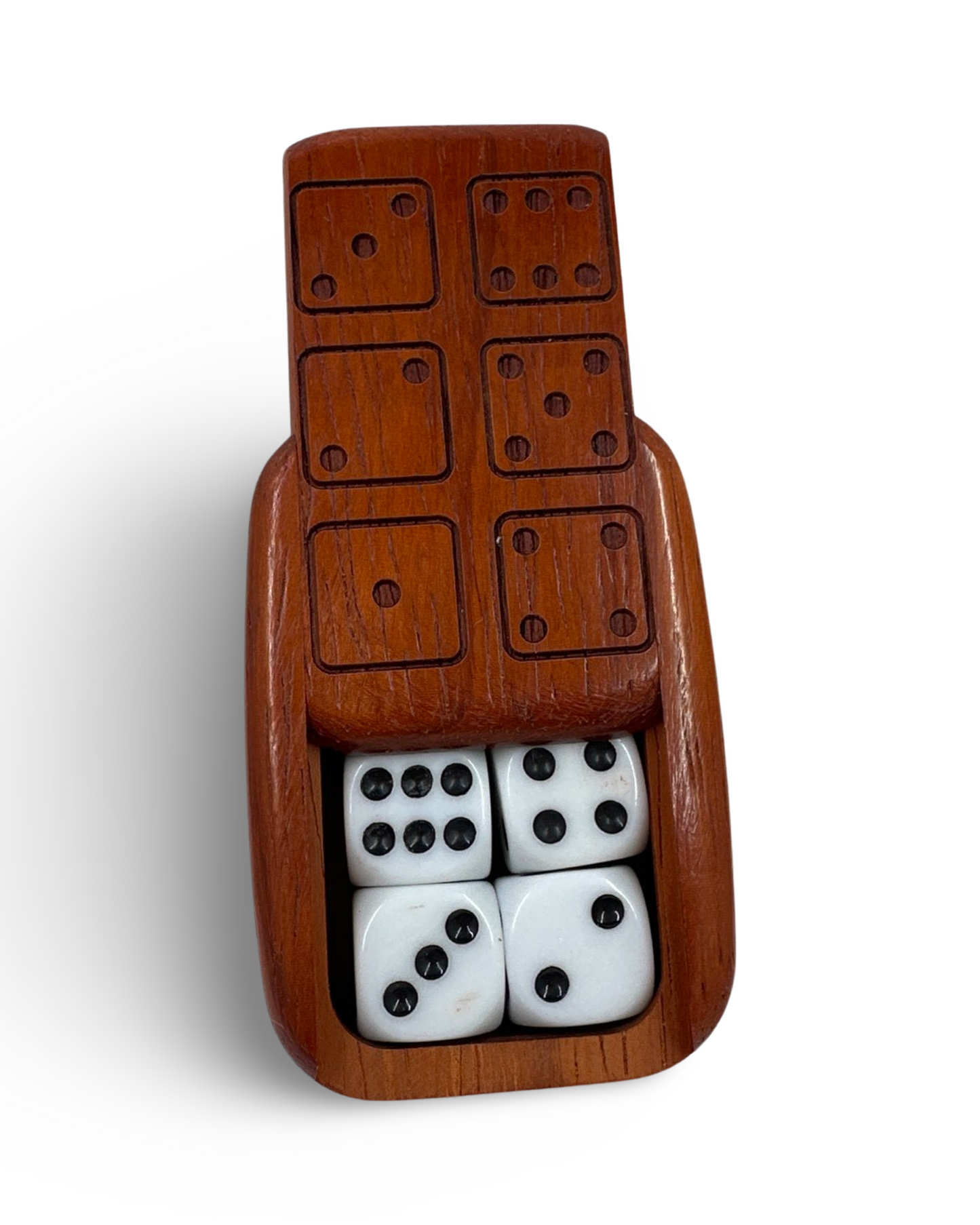 Wooden Box Dice Set