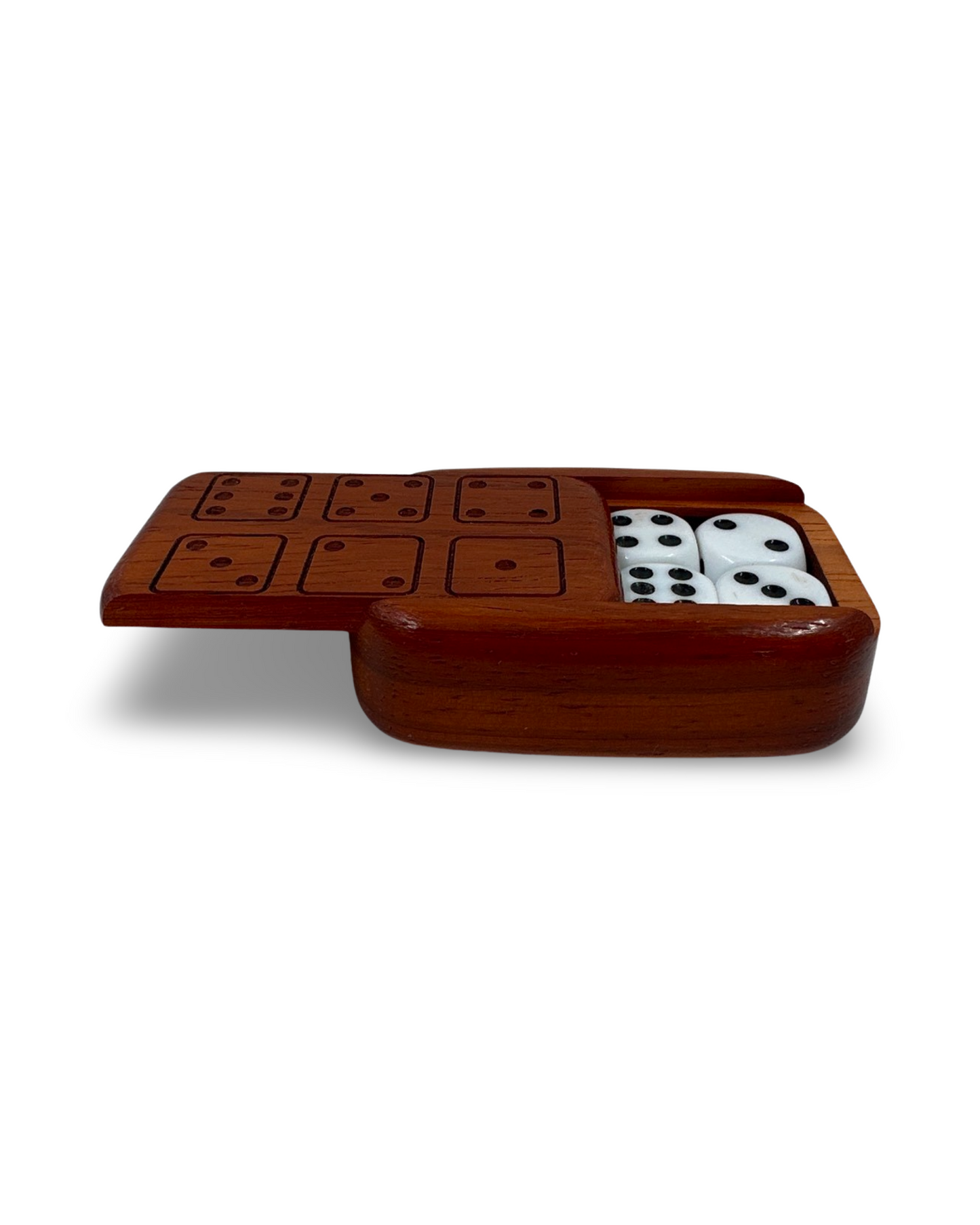 Wooden Box Dice Set