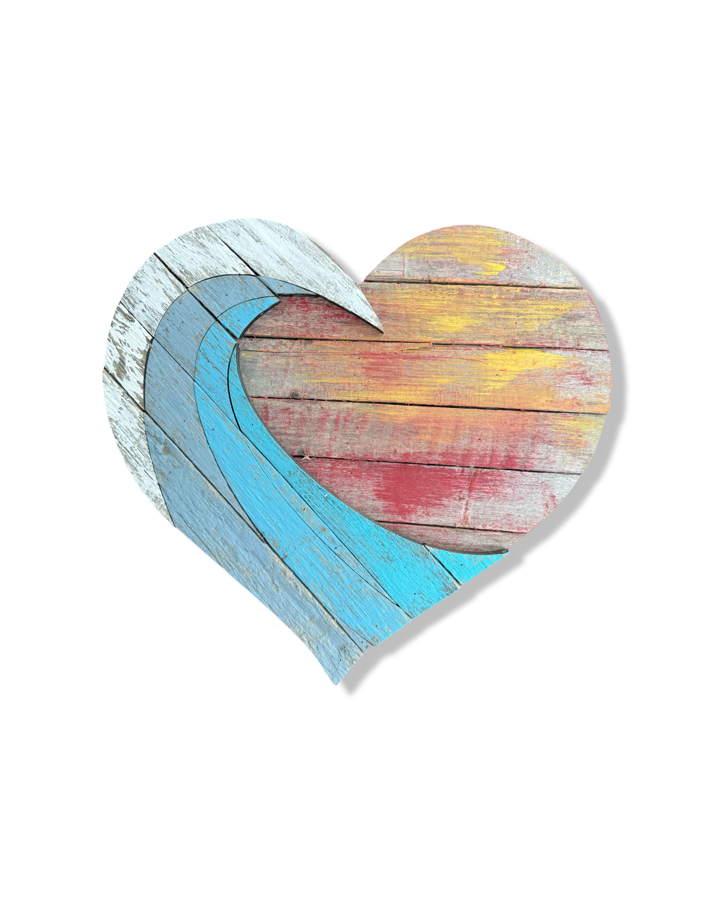 Recycled Sand Fence Heart