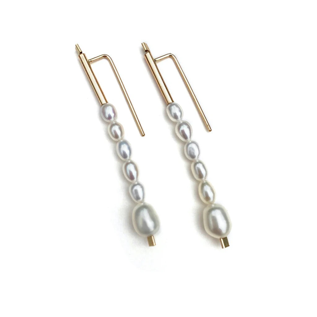 Stick Melange Hook Earrings