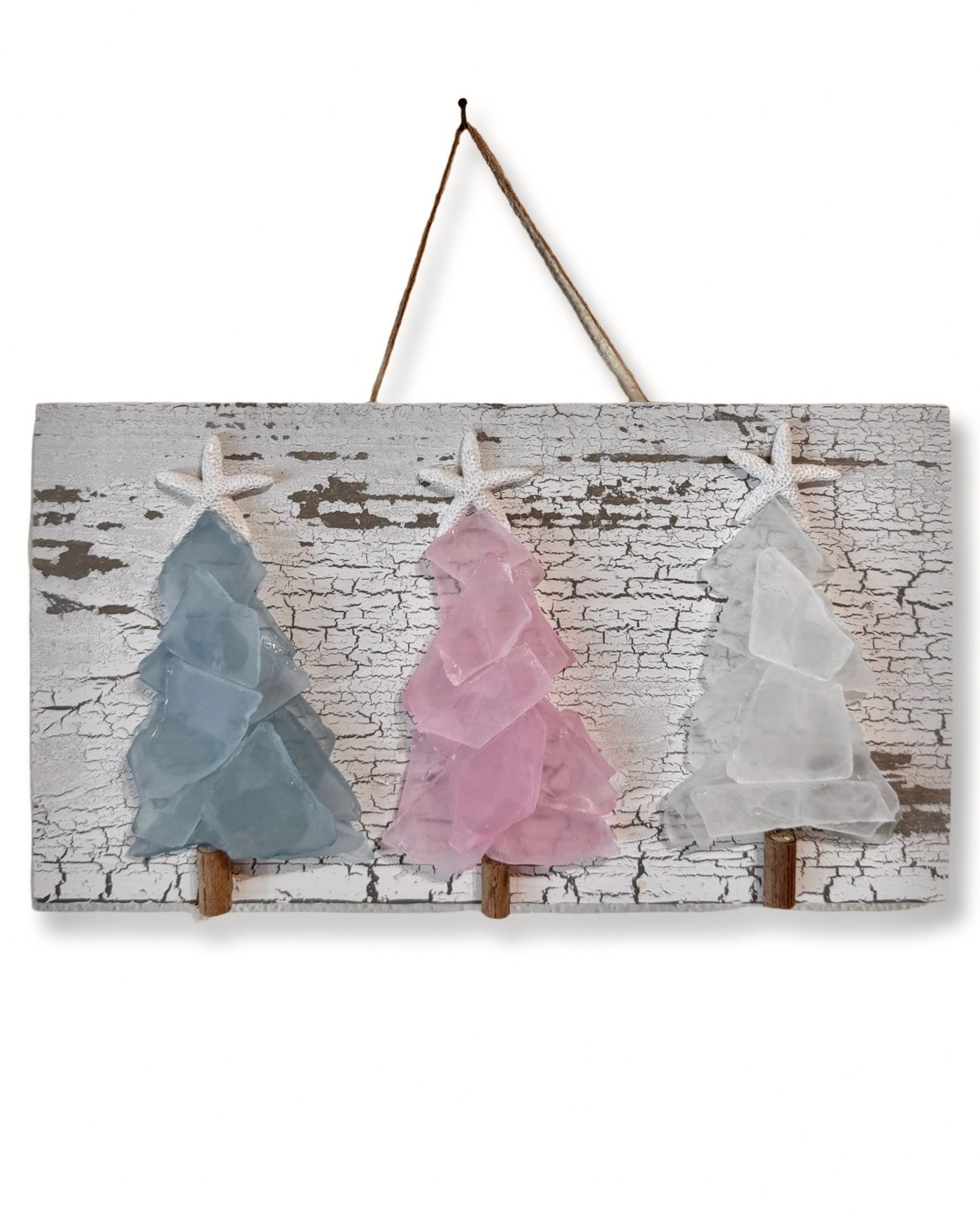Seaglass Christmas Trees