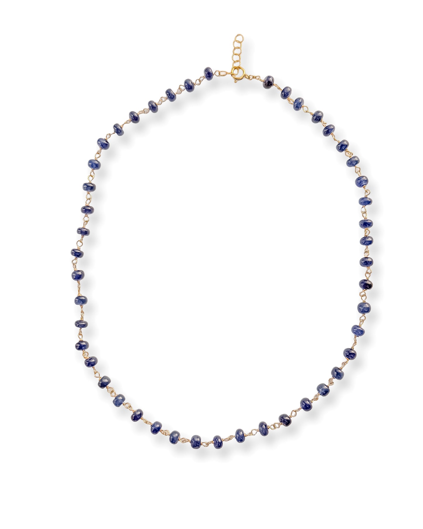 Hand Wire-Wrapped Gemstone Beaded Necklace