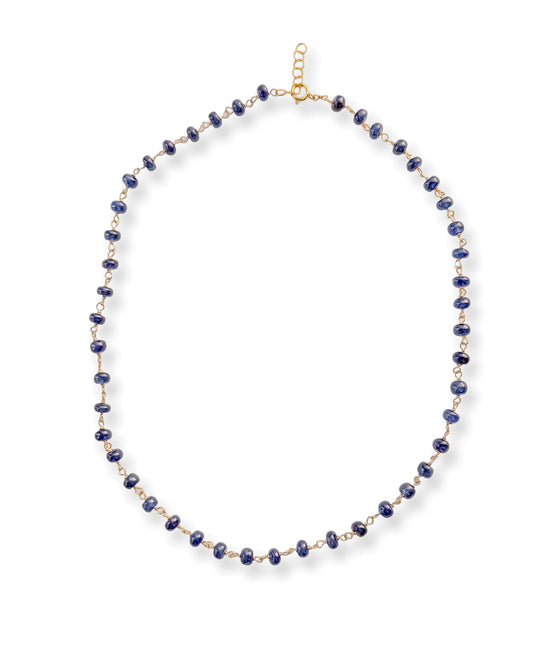 Hand Wire-Wrapped Gemstone Beaded Necklace