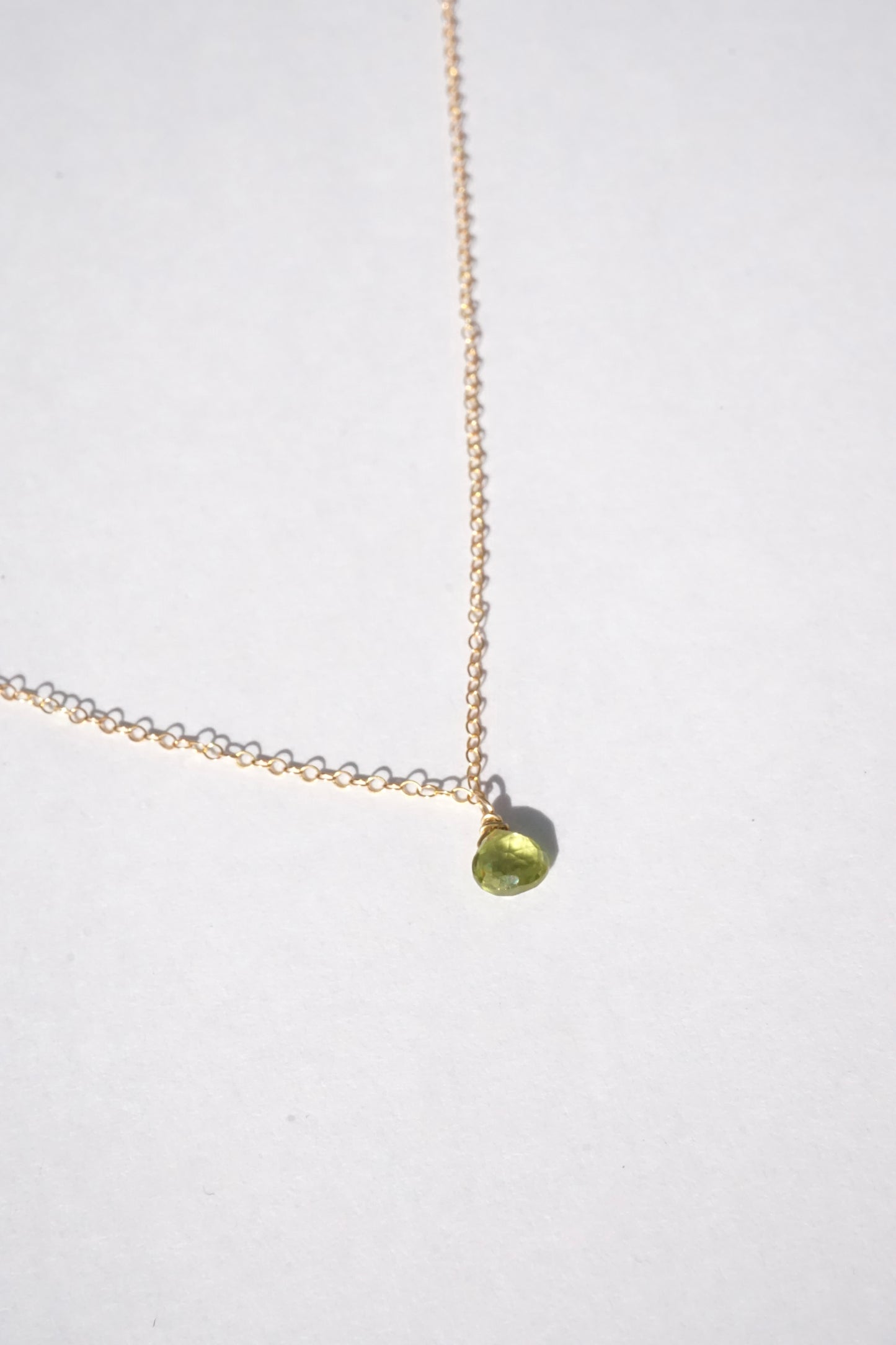 Small Peridot Necklace