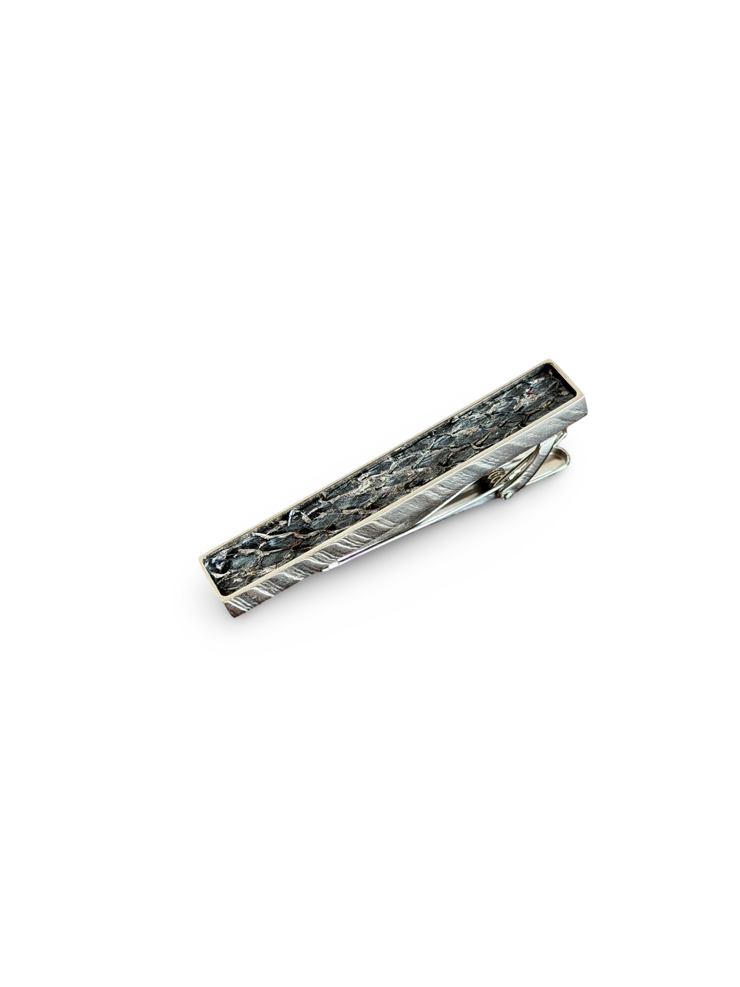 Fish Leather Tie Bar Clip
