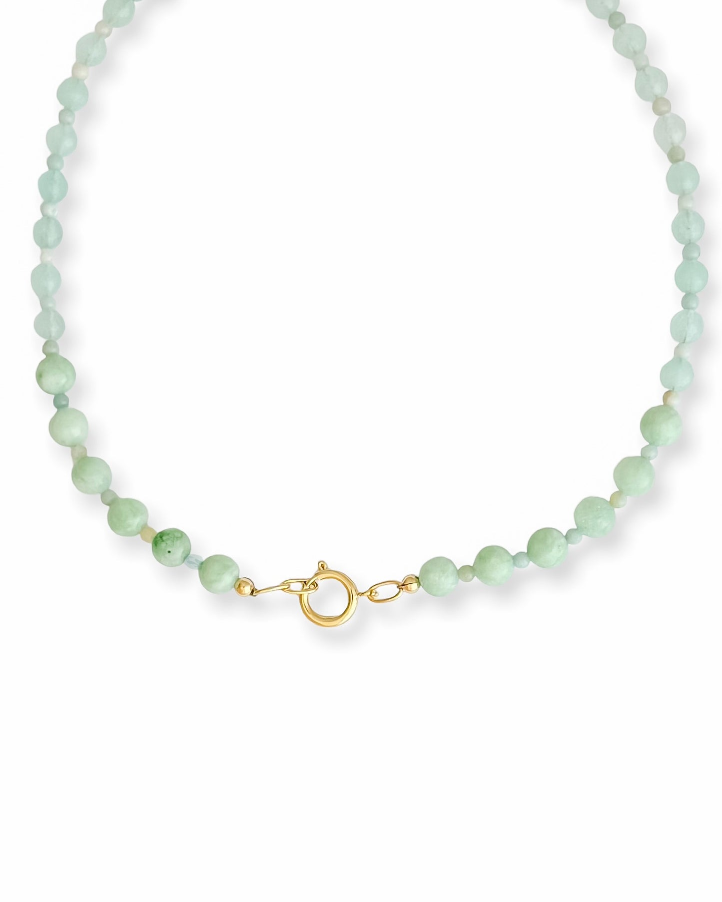 Riley James Amazonite Green Quartz Beaded Necklace