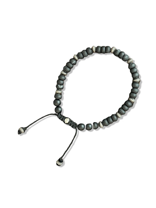 Men's Adjustable Stone Bracelet