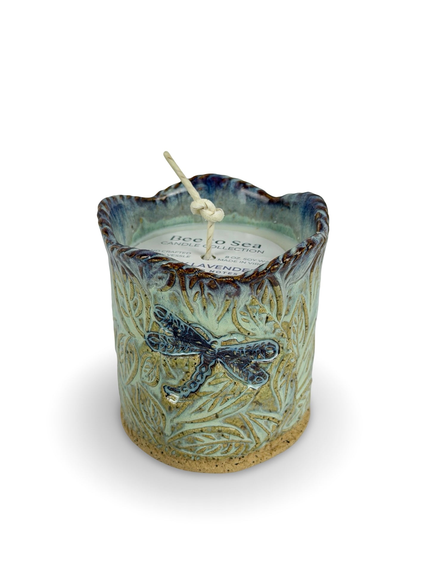 Hand poured Ceramic Candle