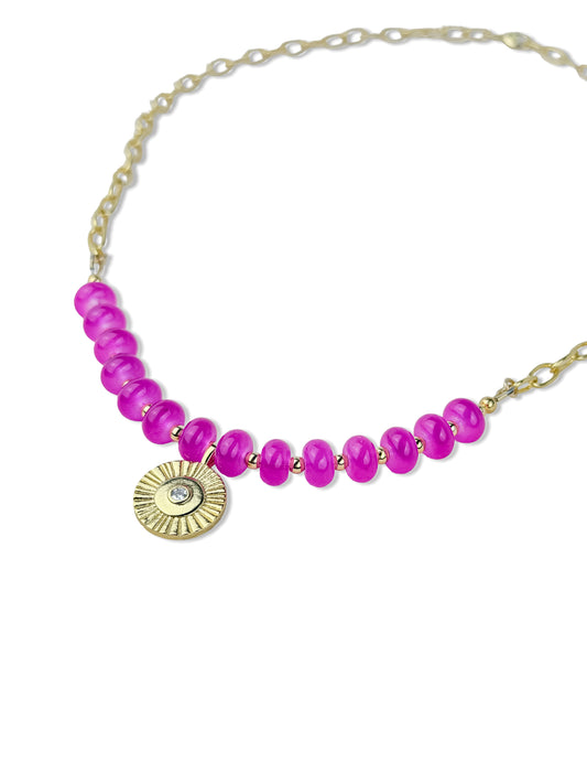 Riley James Halfsies 14k Gold Fill Beaded Necklace