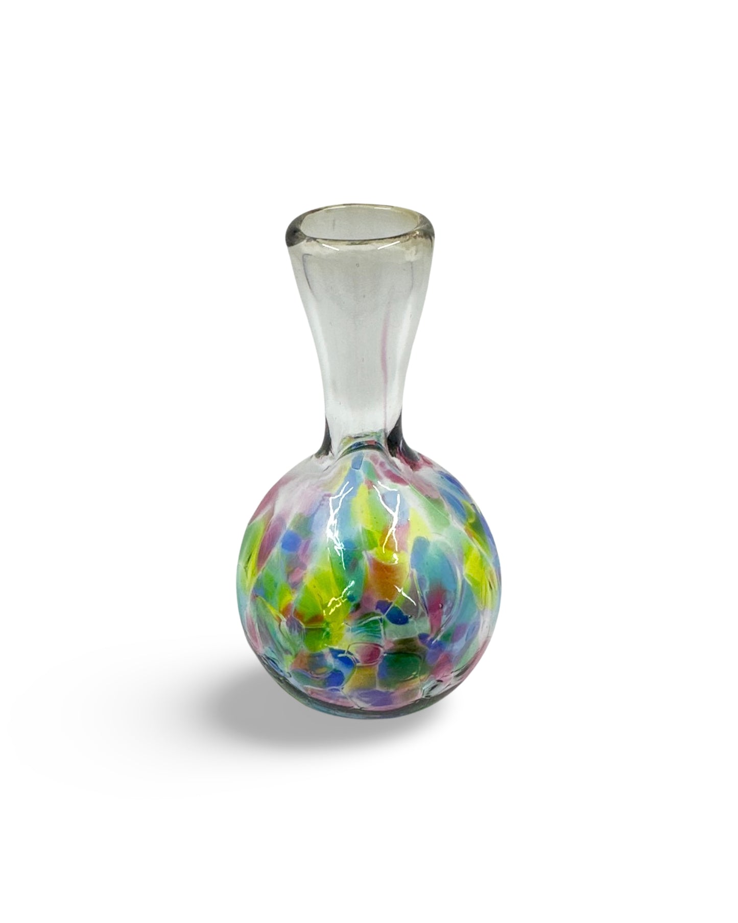 Tiny Handblown Glass Flower Bud Vase