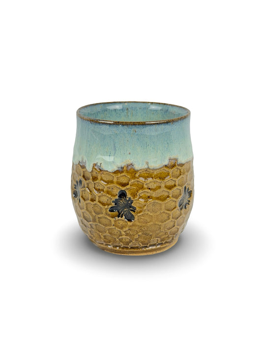 Hand carved Ceramic Tumbler Cup