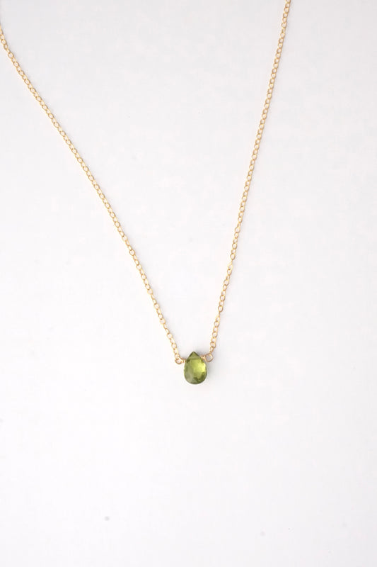 Medium Peridot Necklace
