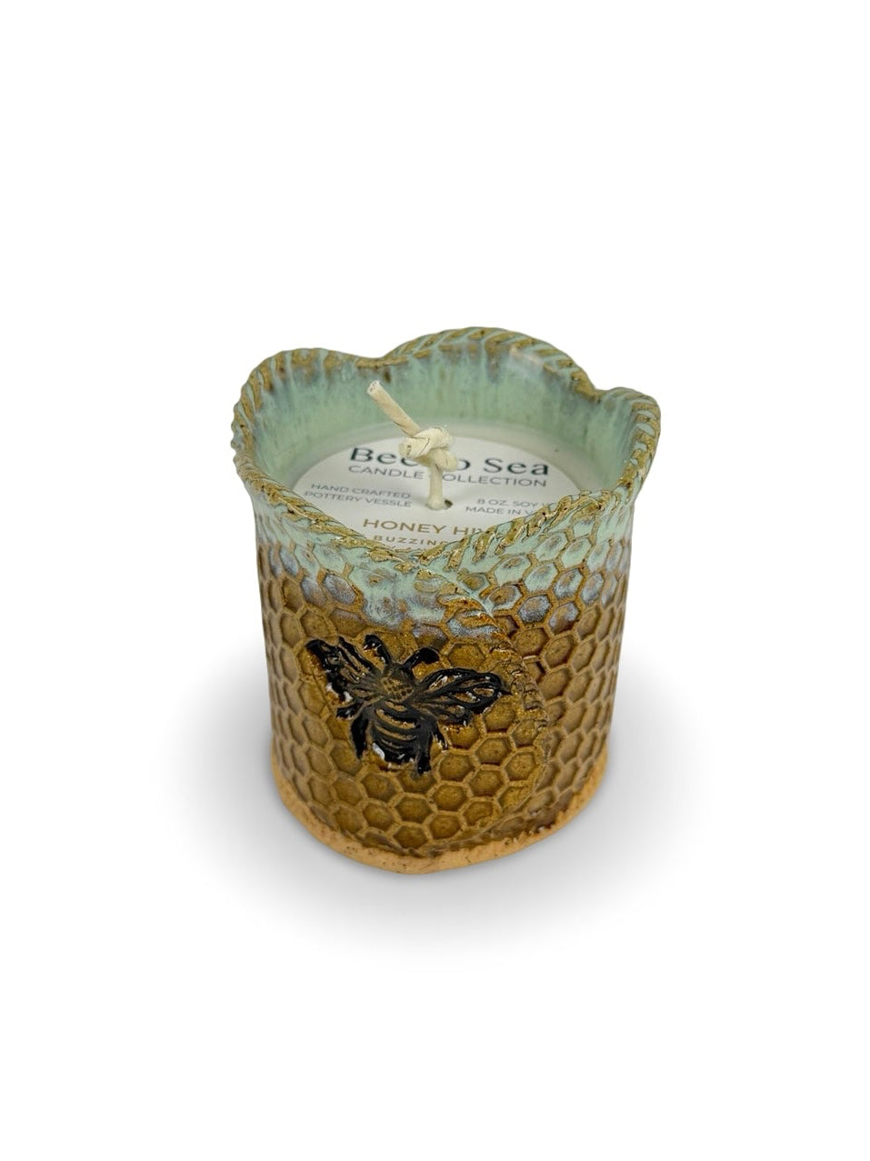 Hand poured Ceramic Candle