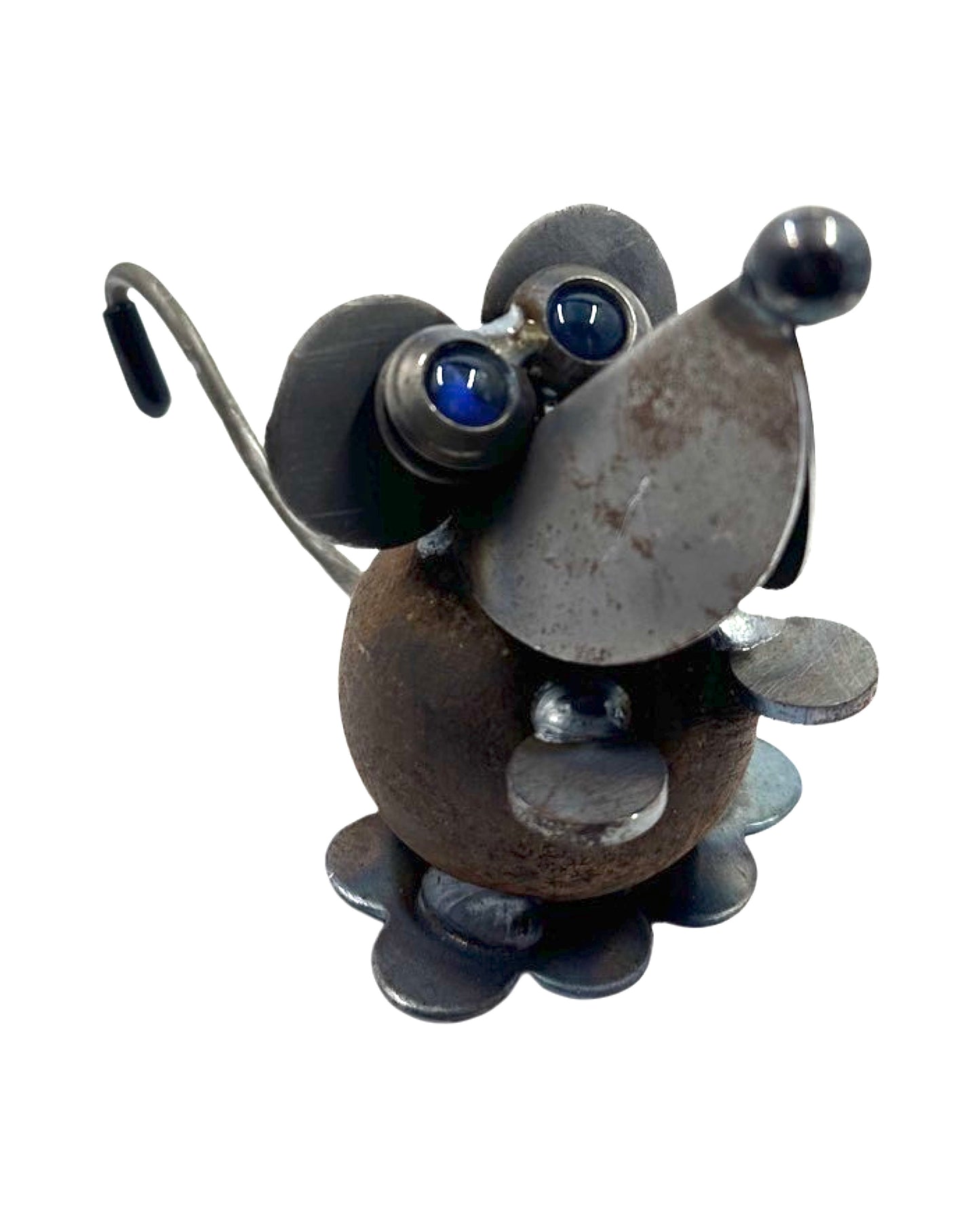 Mouse Recycled Metal Figurine
