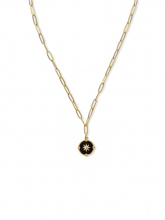 Riley James 14k Gold Filled Paperclip Chain Pendant Necklace