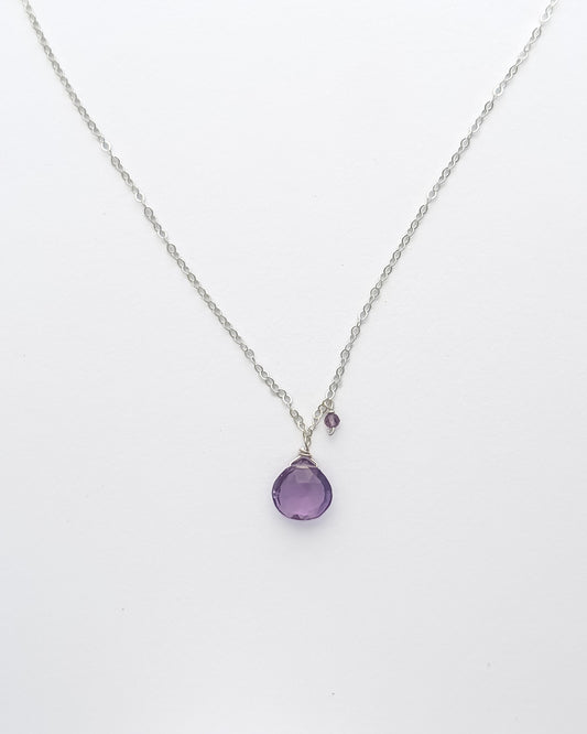 10mm Teardrop Gemstone Necklace