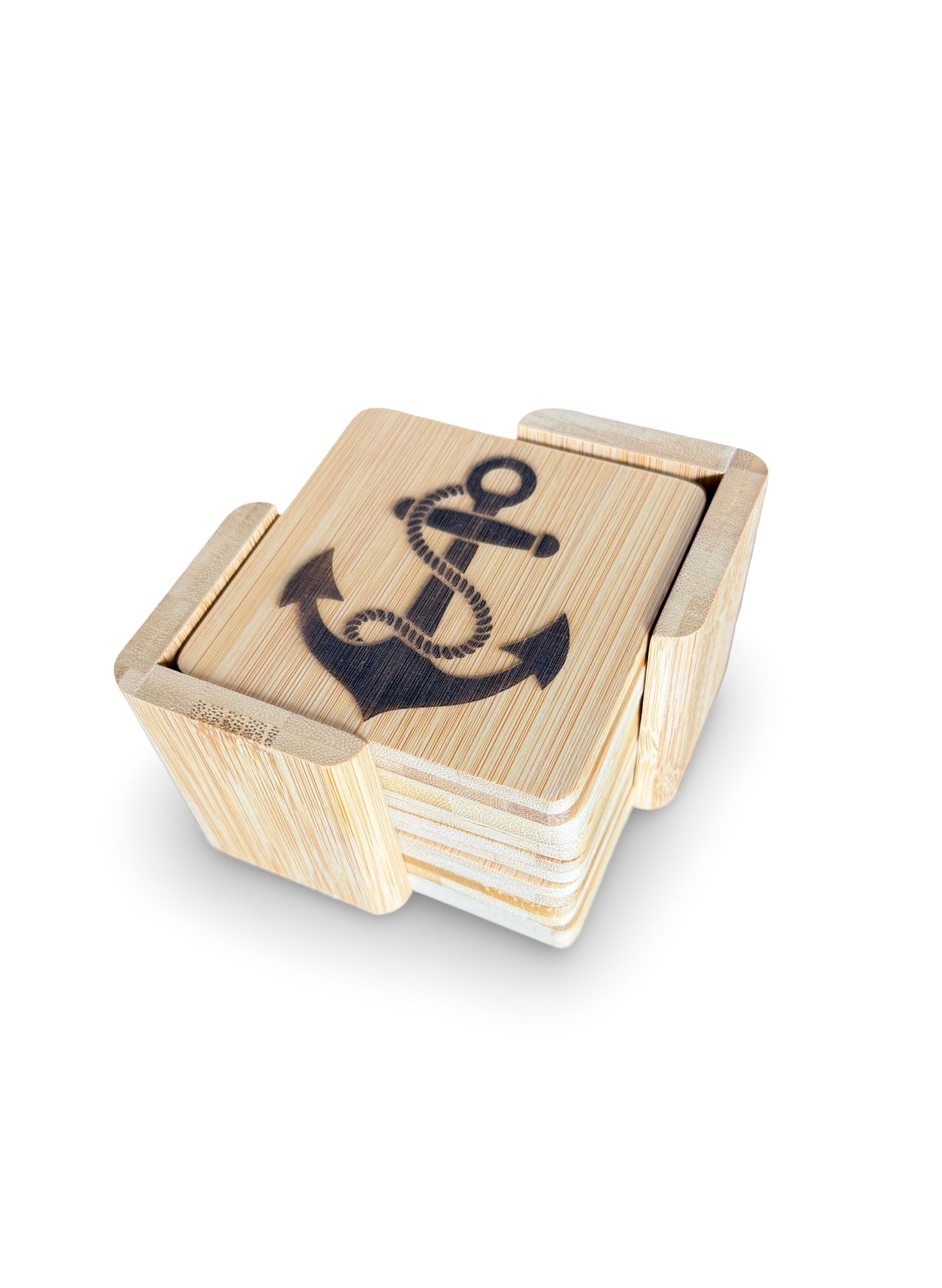 Locally Made Wooden Coasters Set