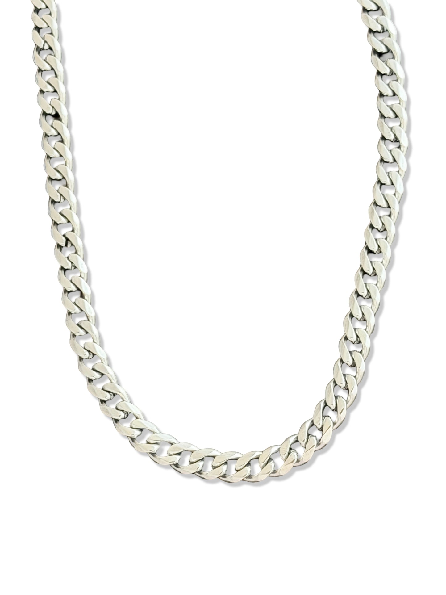 Men's 18" Waterproof Stainless Steel Cuban Chain Necklace