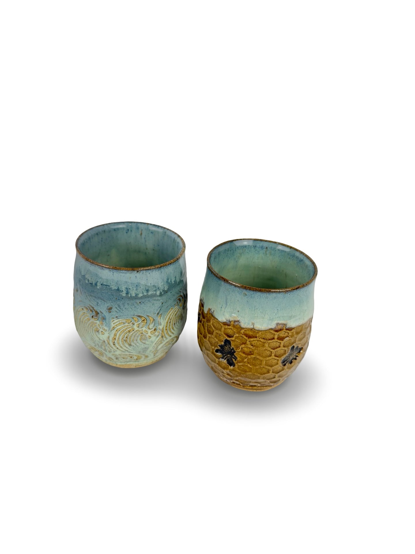 Hand carved Ceramic Tumbler Cup