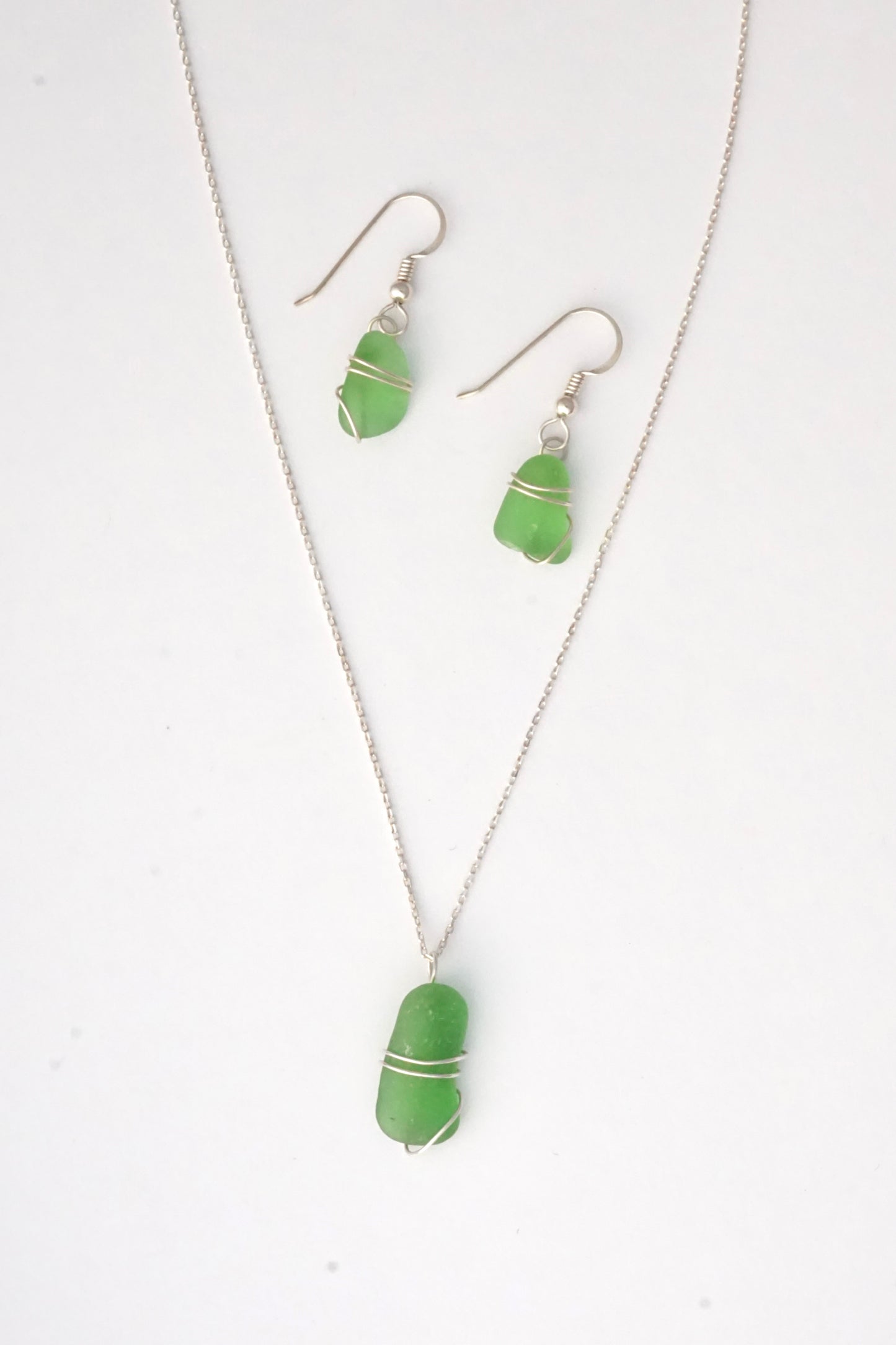 Wire Wrapped Seaglass Necklace