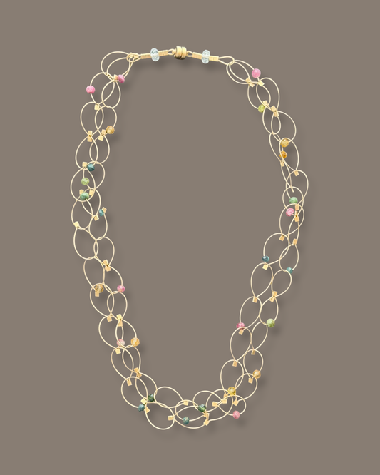 Mini Circle Cable Necklace